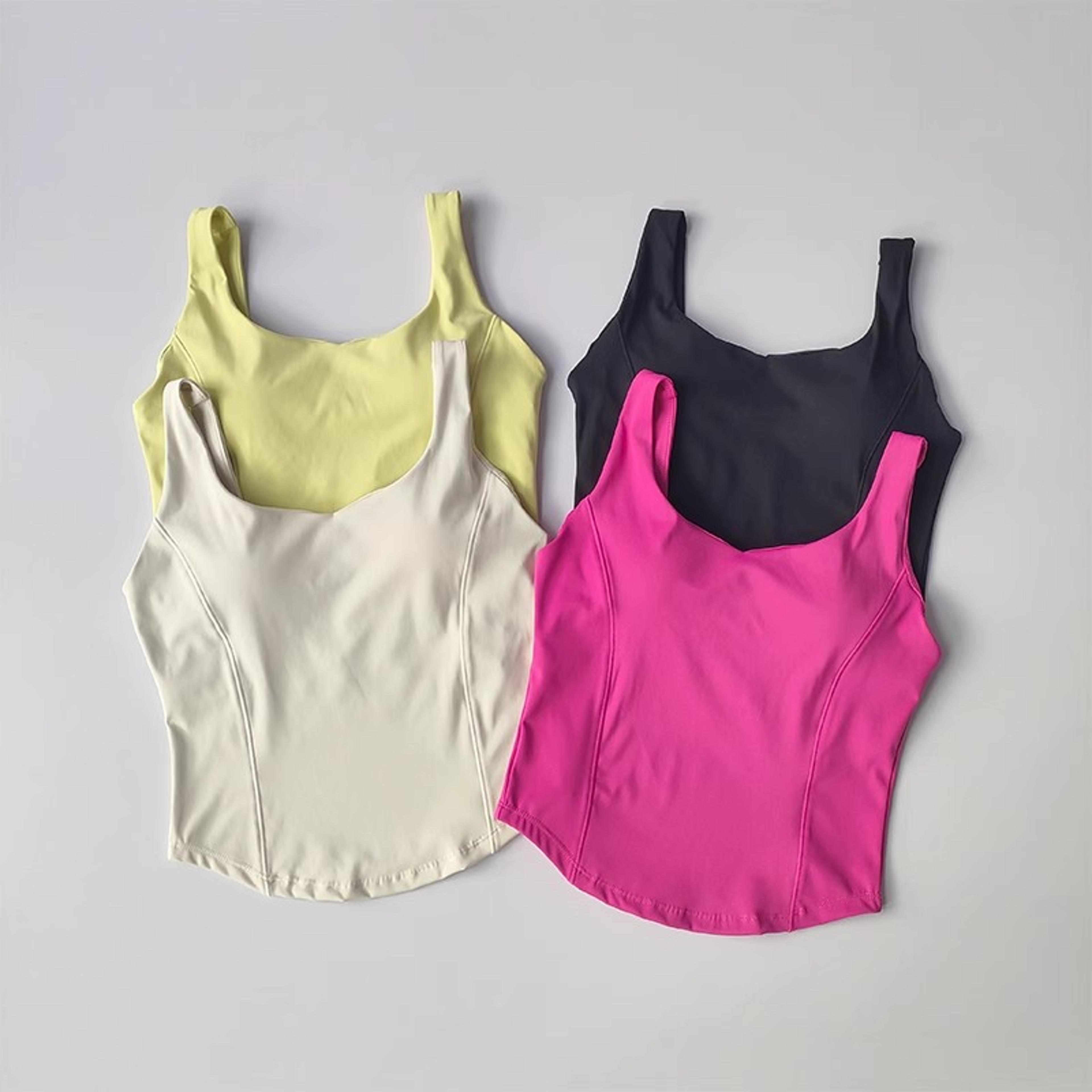 summer slimfit womens sports vest quick dry workout tank yoga & running top