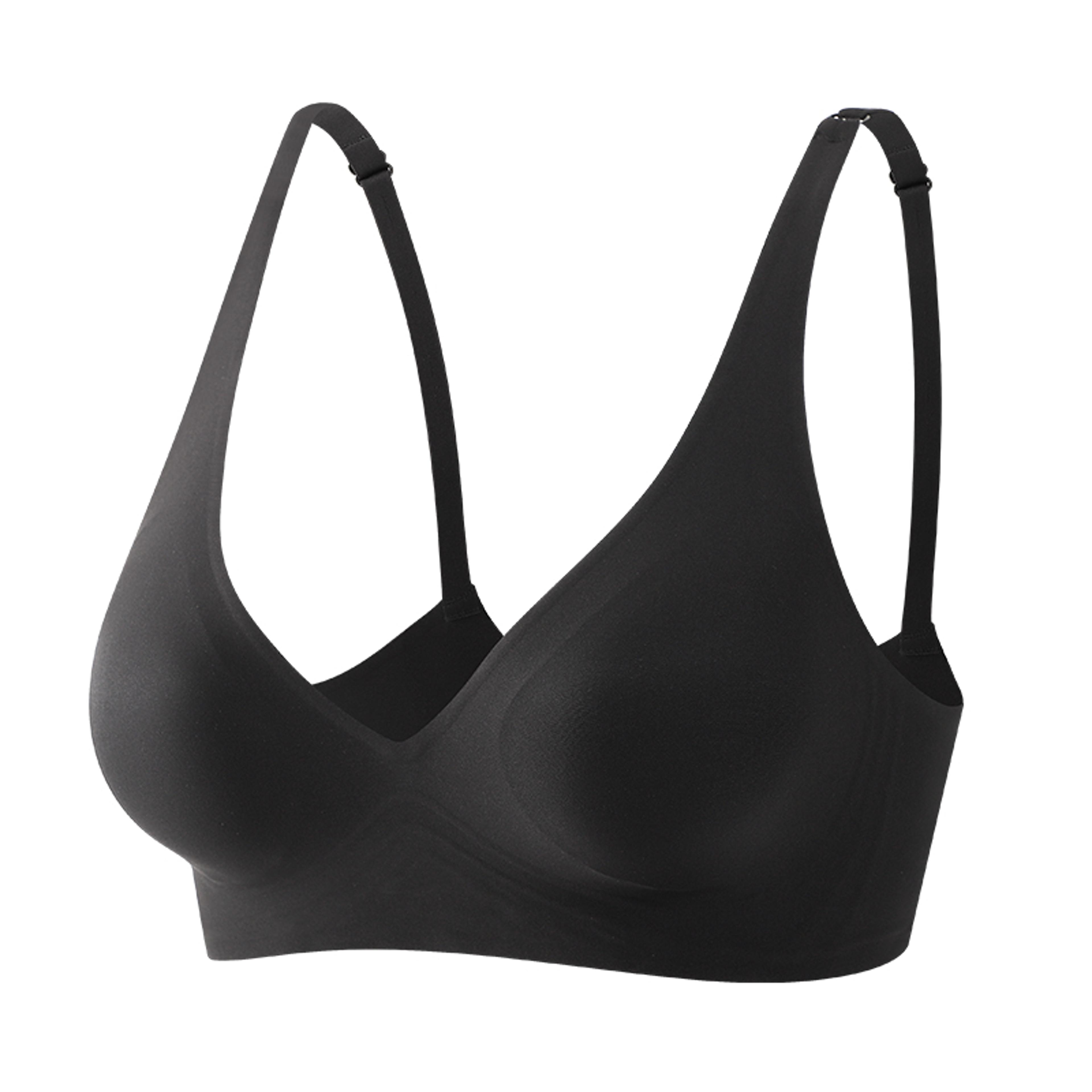 silkair deep v wireless bra – seamless bra for everyday comfort & support