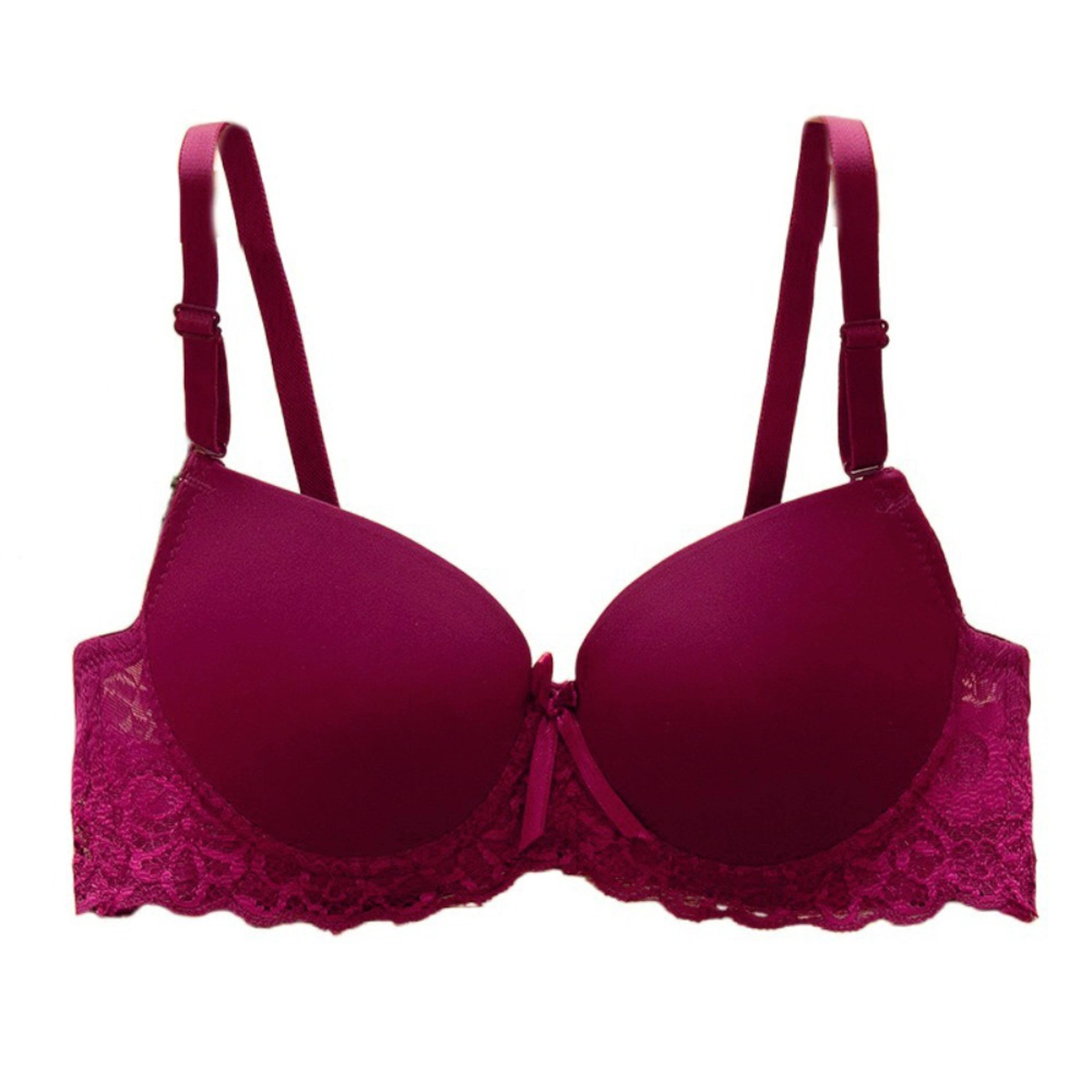 Plunge Floral Embroidered Deep V Lace Bra Wireless Bralette For Women  Comfortable Padded Intimates 10