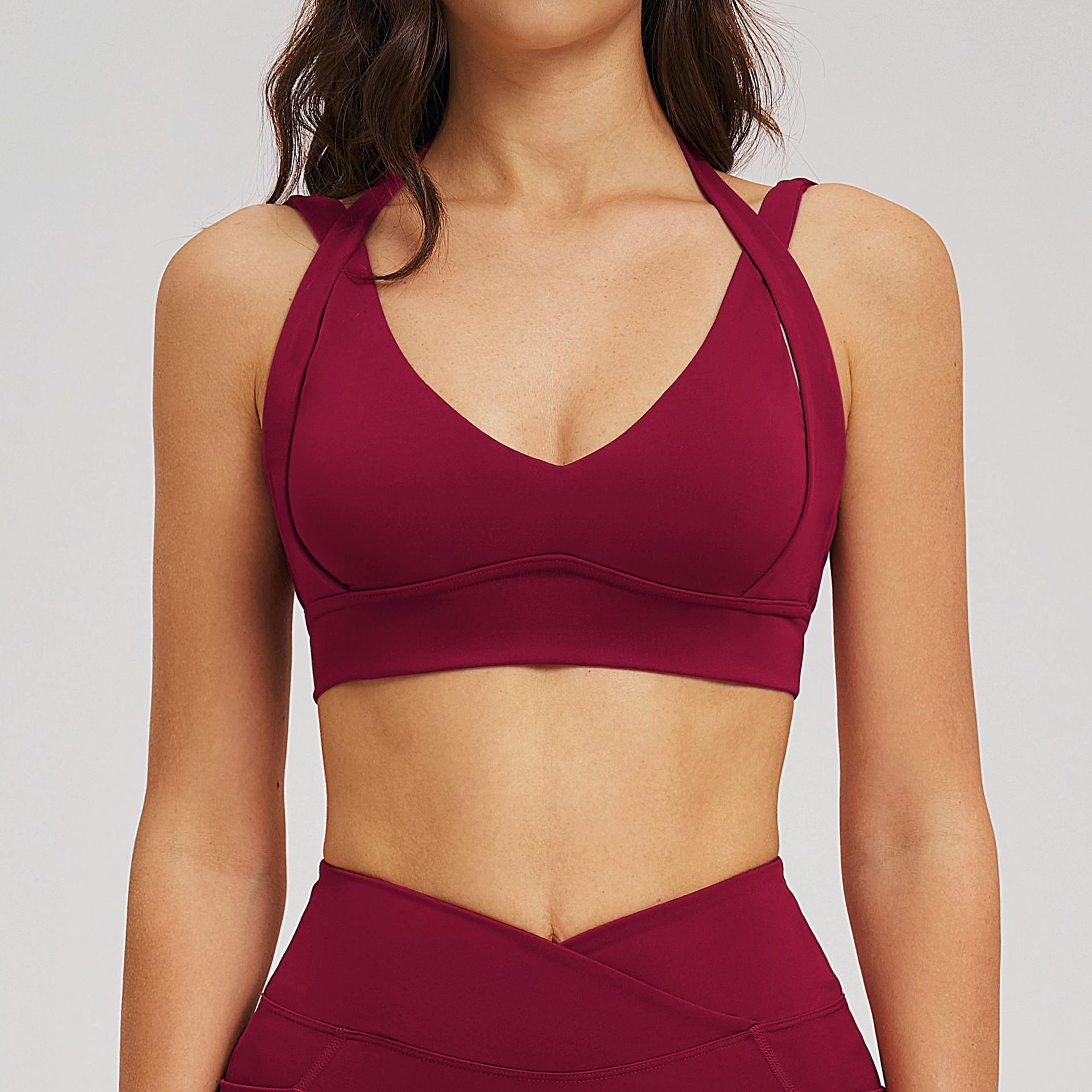 PerformanceFit Womens Sports Bra  Breathable Fitness Top  Push Up Yoga Bra 3
