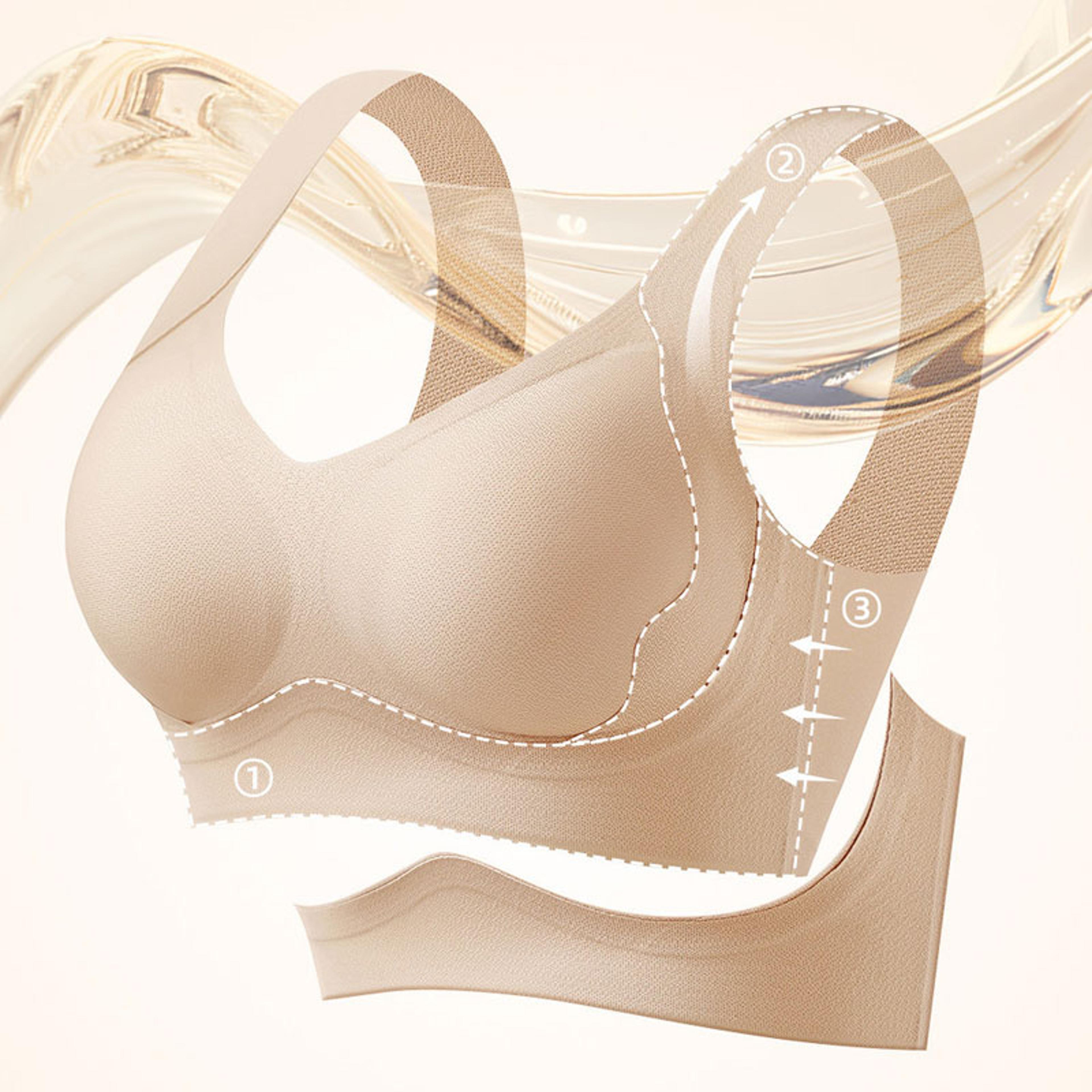 ComfortLift Seamless Minimizer Bra For Women  Wireless Push Up Beauty Back Support 3