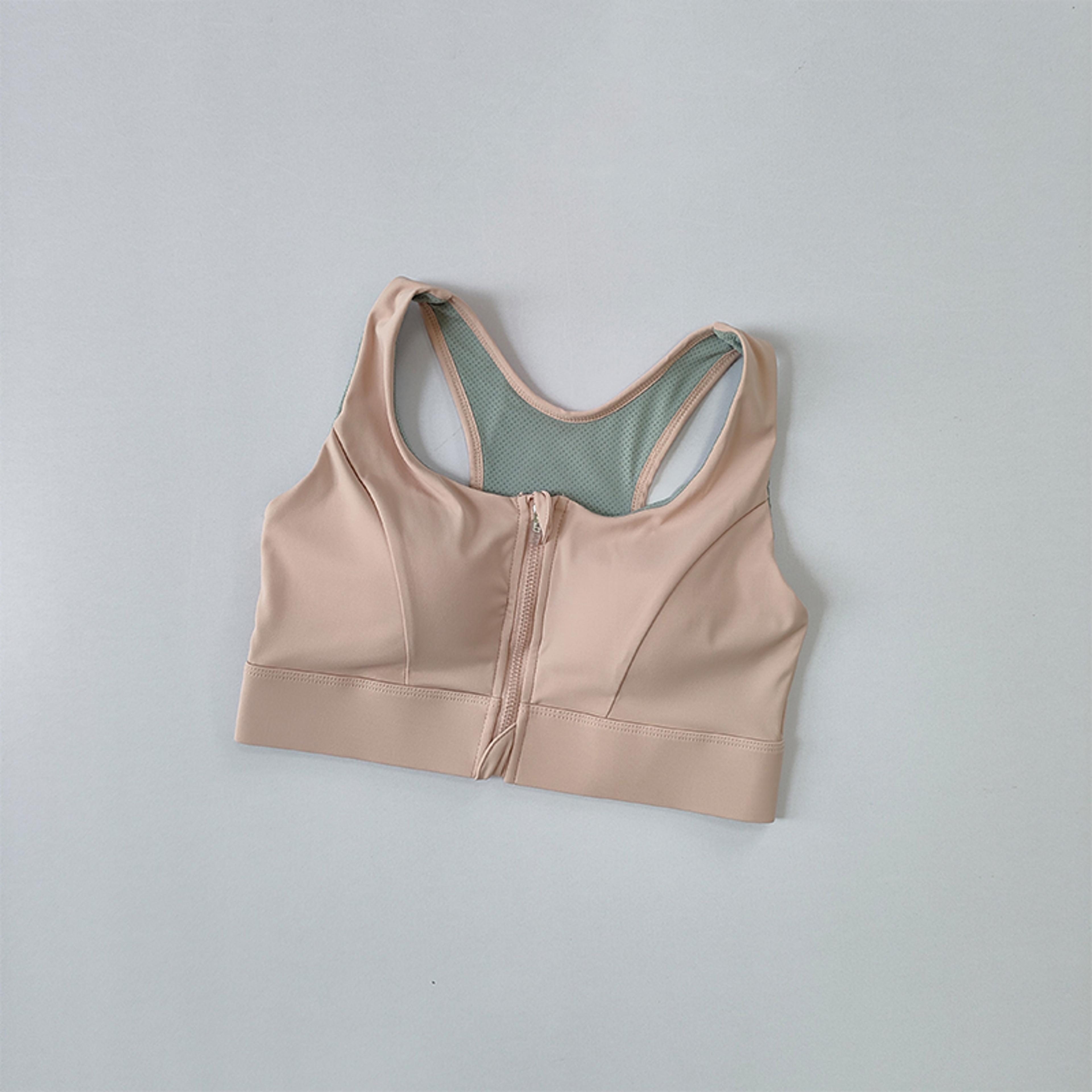 FlexLift High Impact Sports Bra With Front Zipper  Fixed Support Cups 6