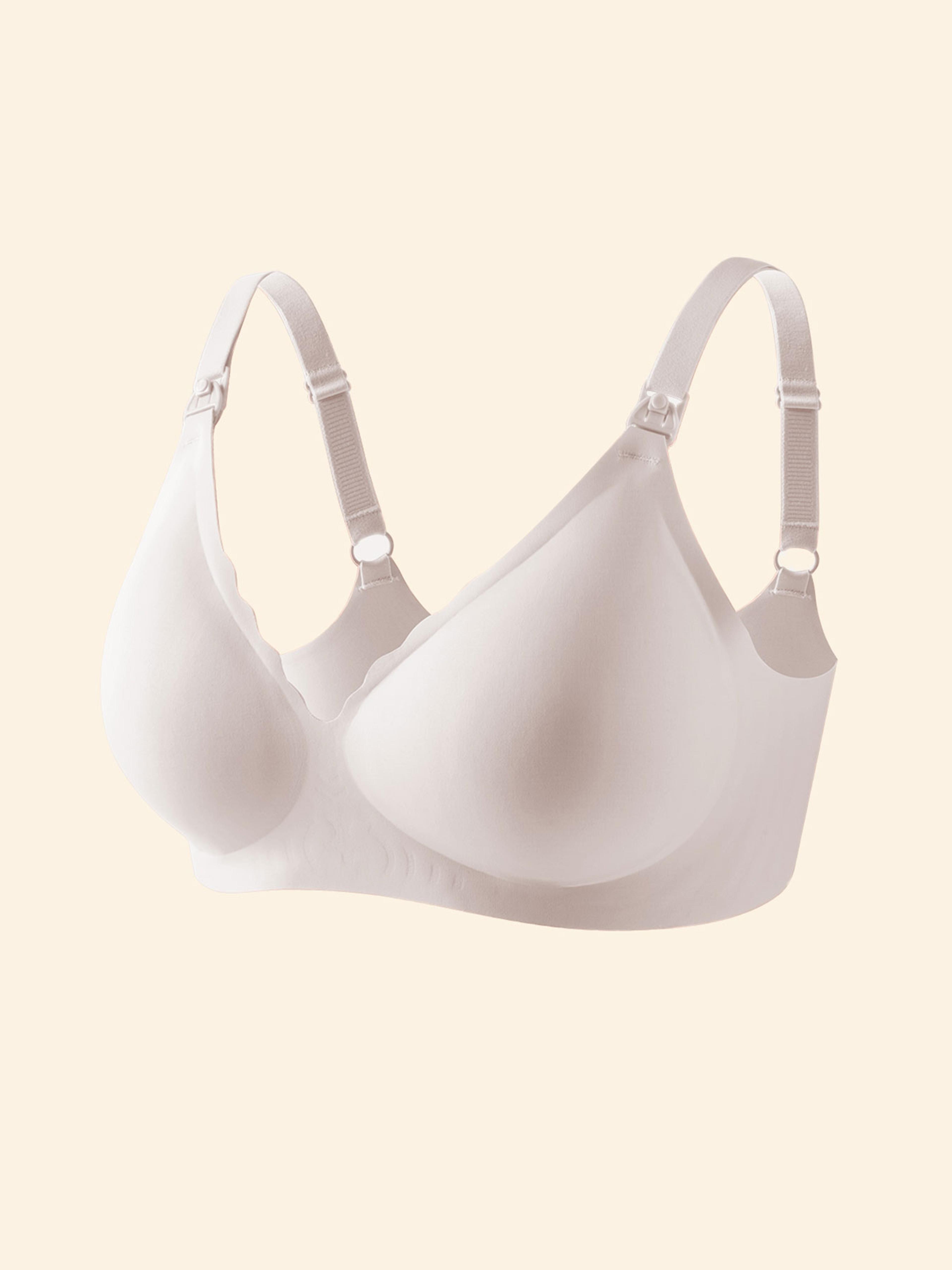 comfortair seamless nursing bra – breathable nursing bra with one-hand access & invisible comfort
