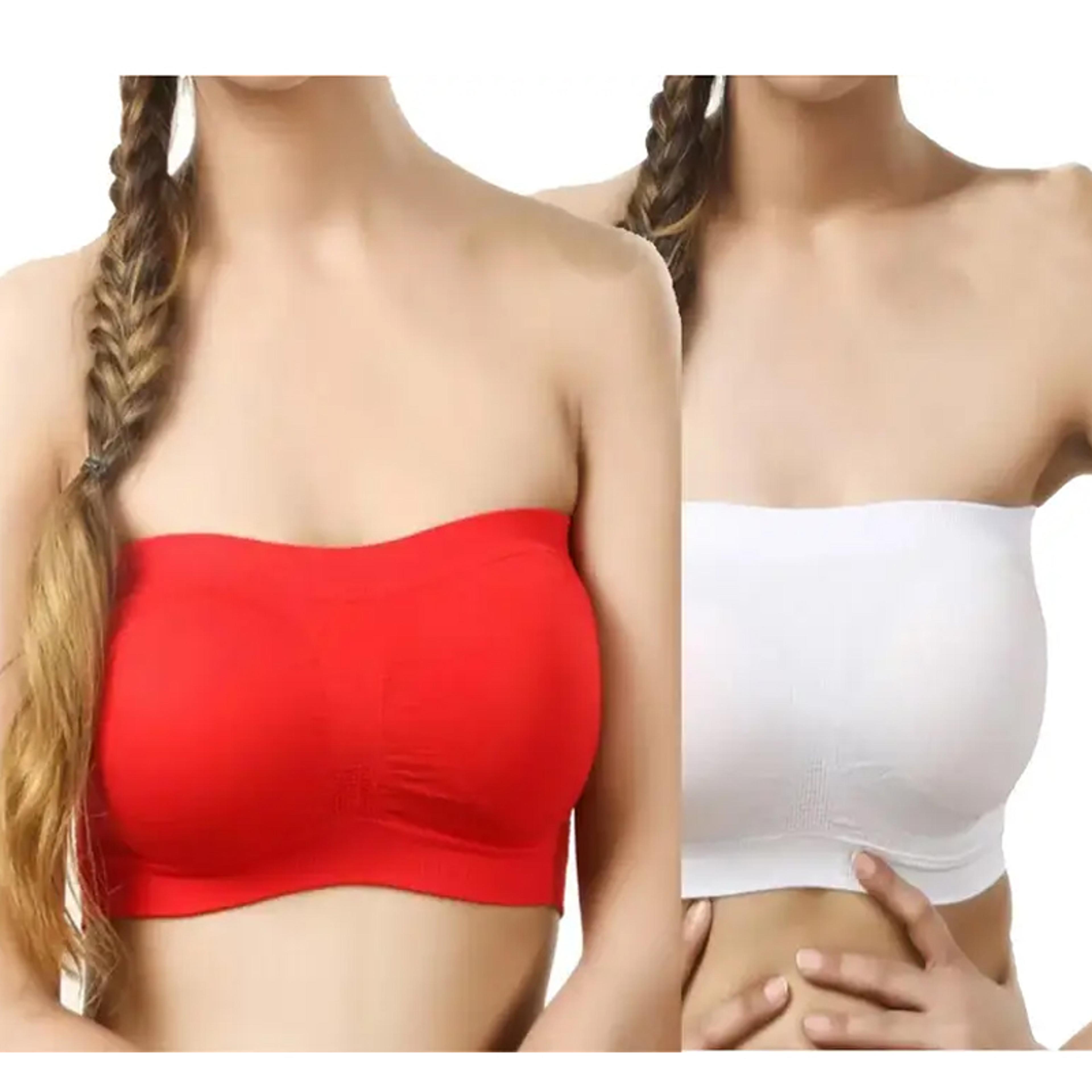 airflex seamless mesh tube bra for women | strapless bra & tube bra comfort support