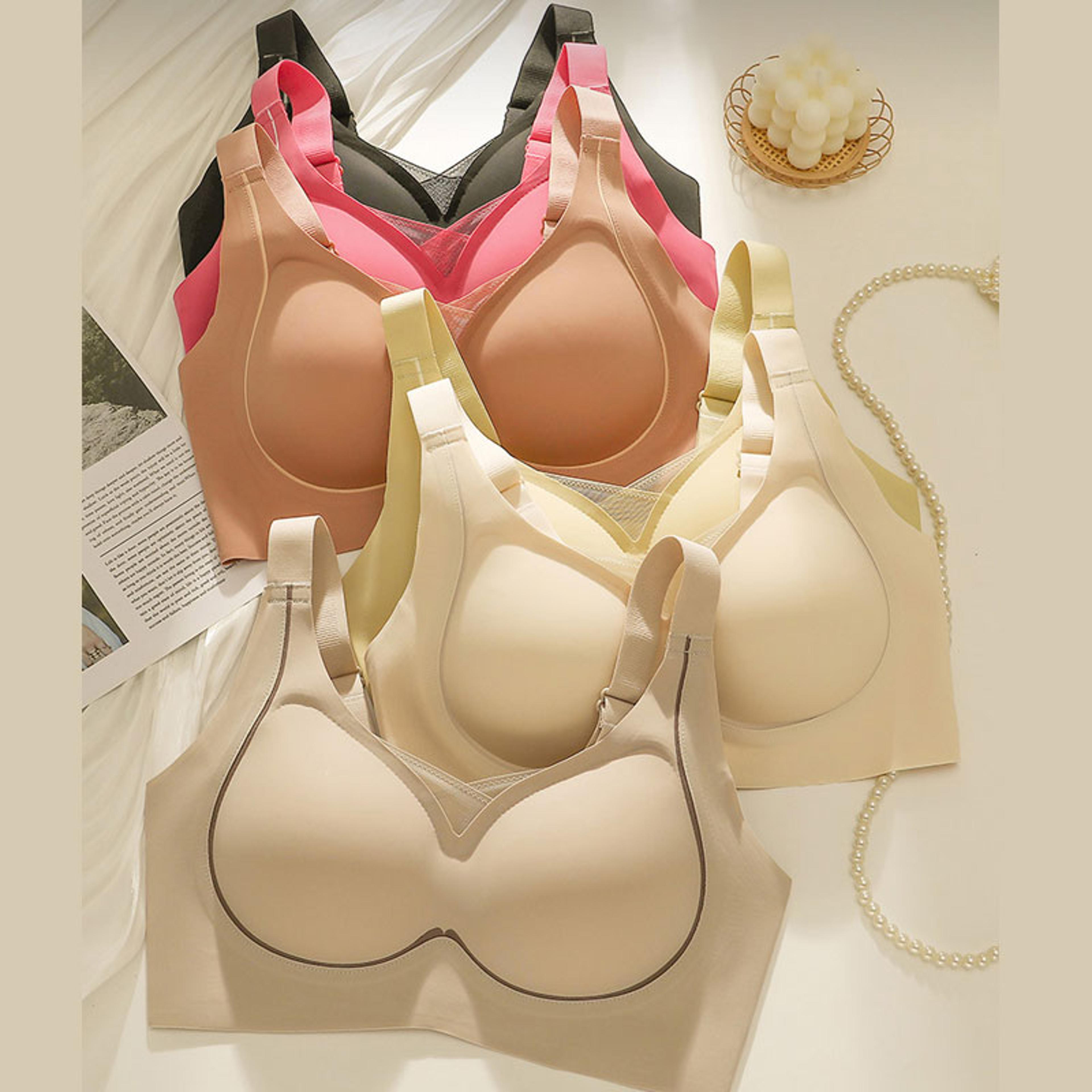 ComfortLift Seamless Minimizer Bra For Women  Wireless Full Coverage Push Up Support 2