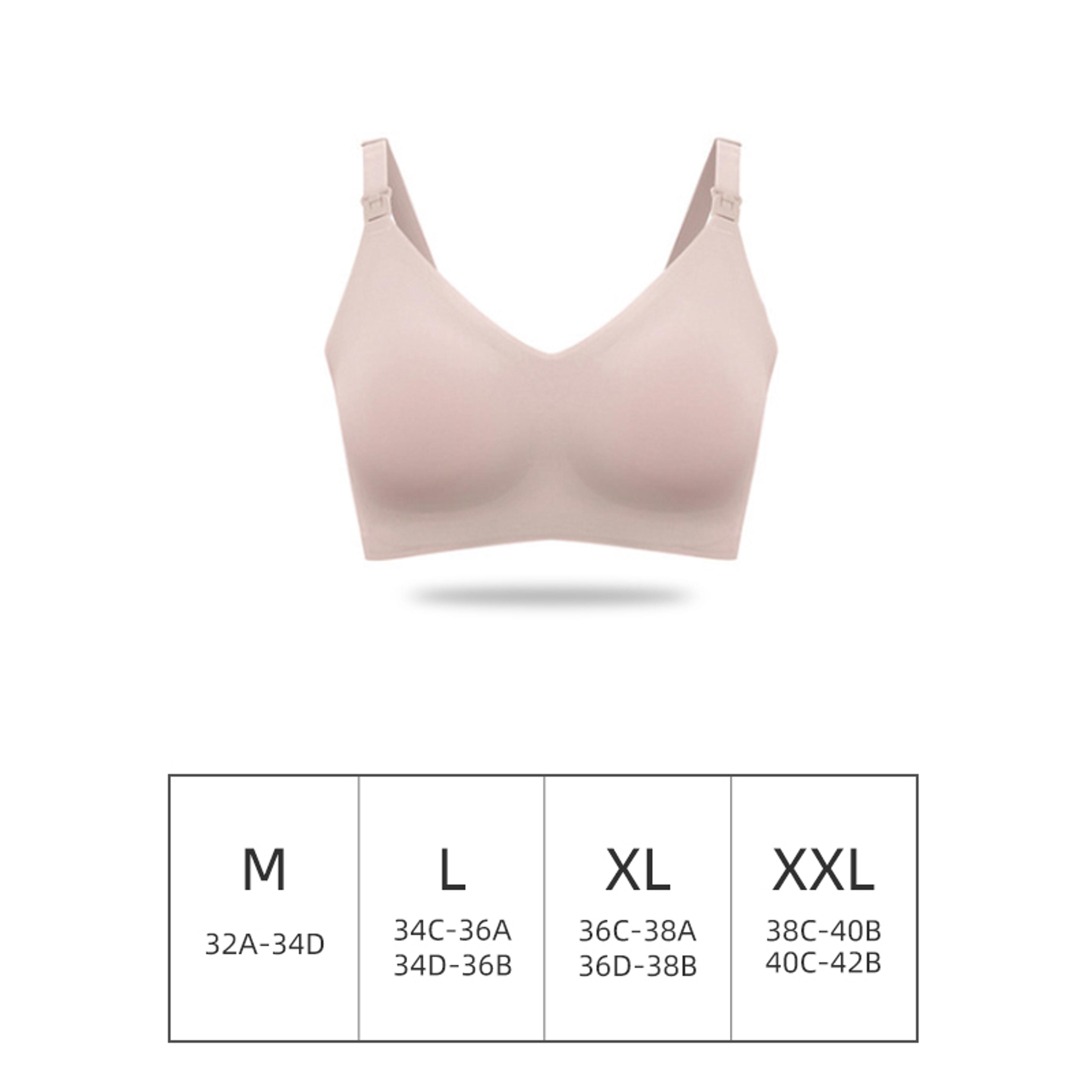 Plus Size Seamless Maternity Nursing Bra With Removable Pads  Easy Feeding 5