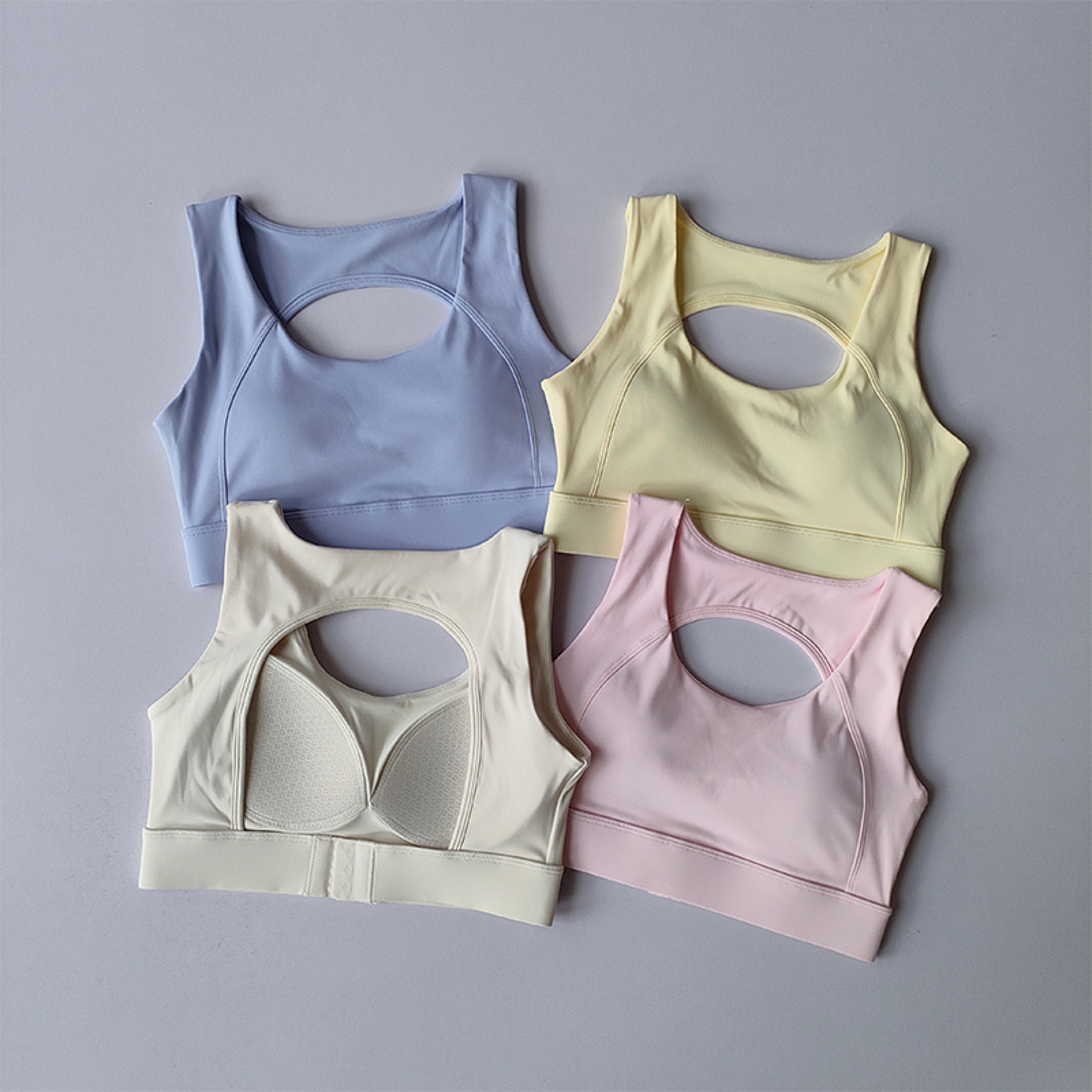 premium high support running & yoga sports bra – anti sagging shockproof fitness top