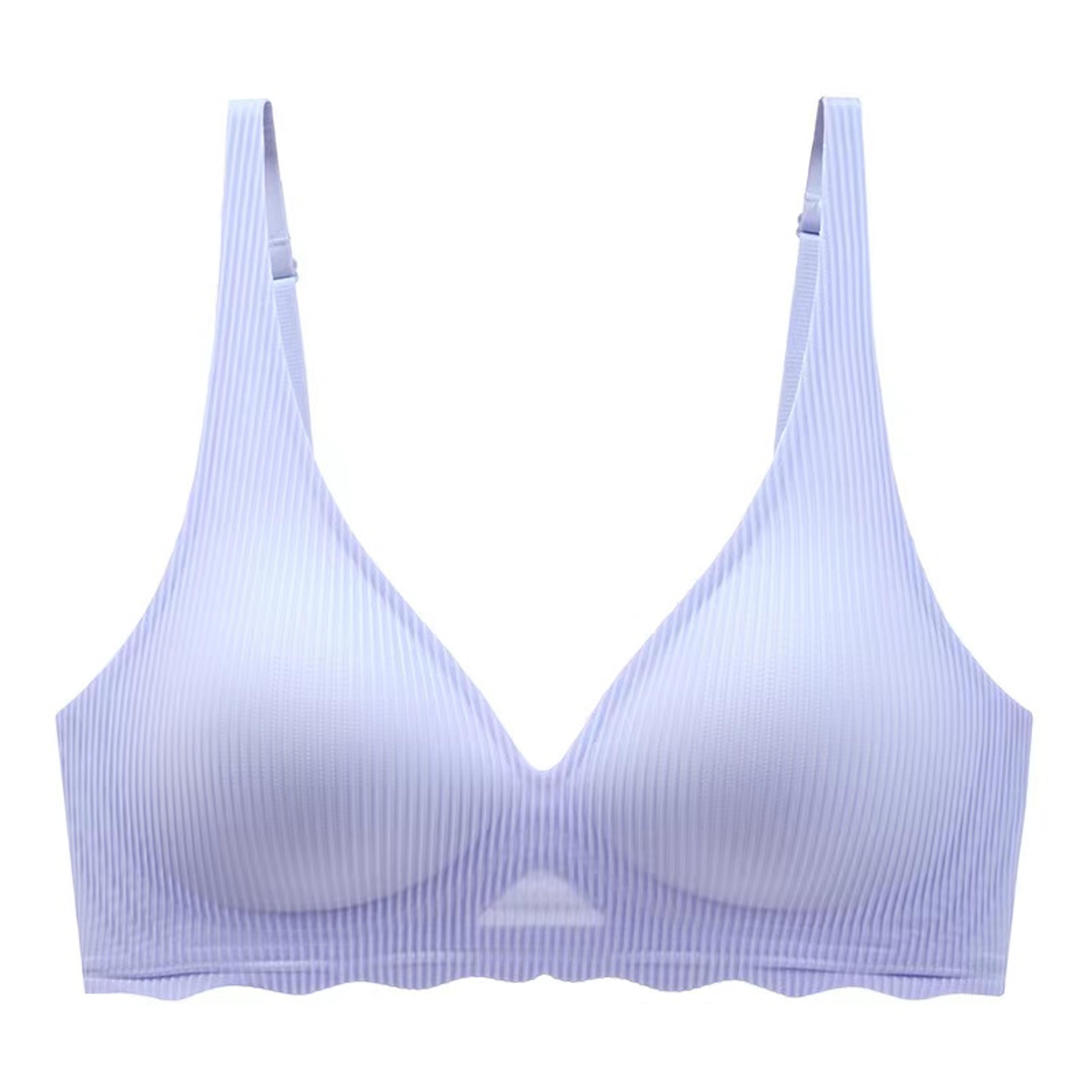 Seamless Bra For Women  Lightweight Small Bust Support Bra With Striped Hollow Design 9