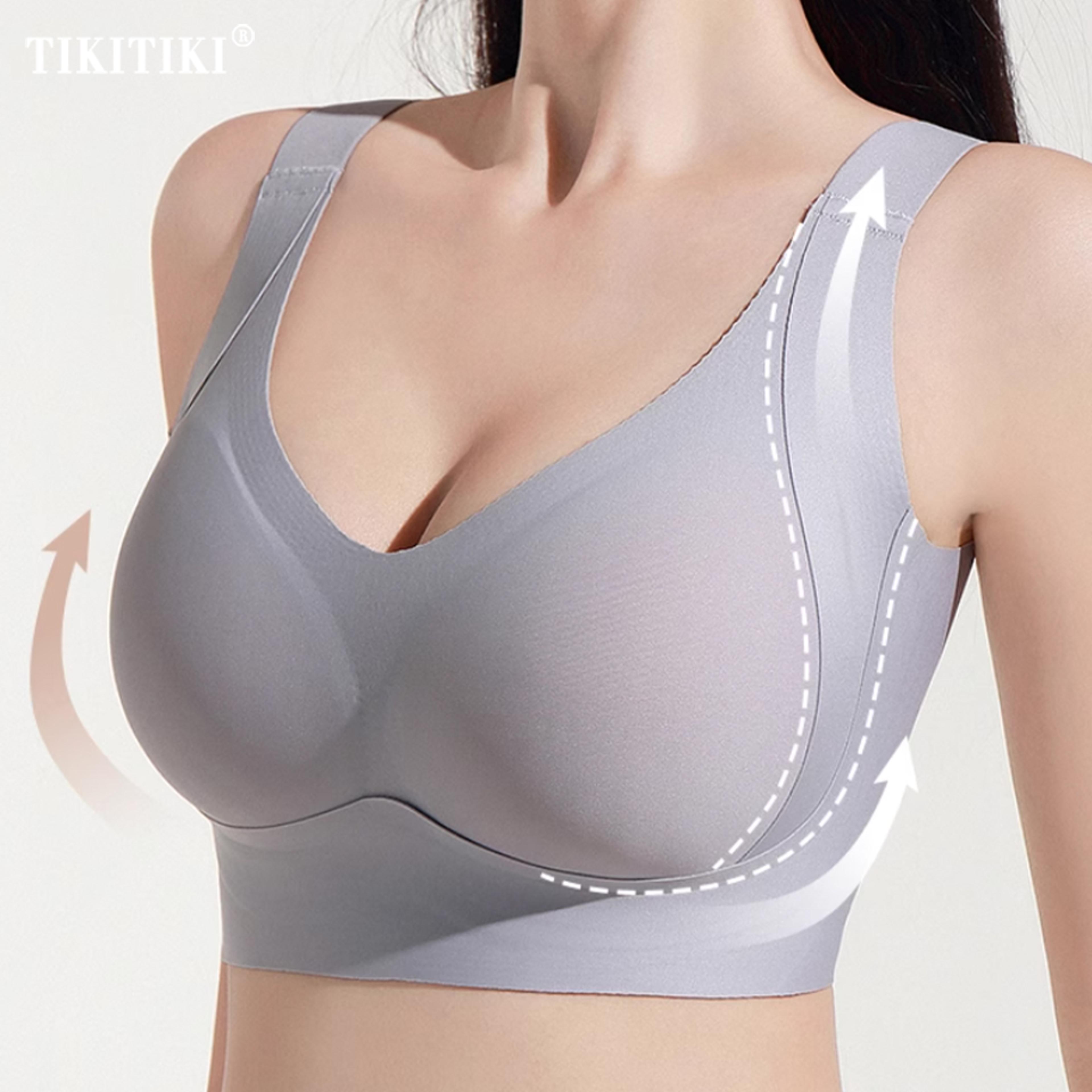full comfort plus size wireless seamless tshirt bra with soft support