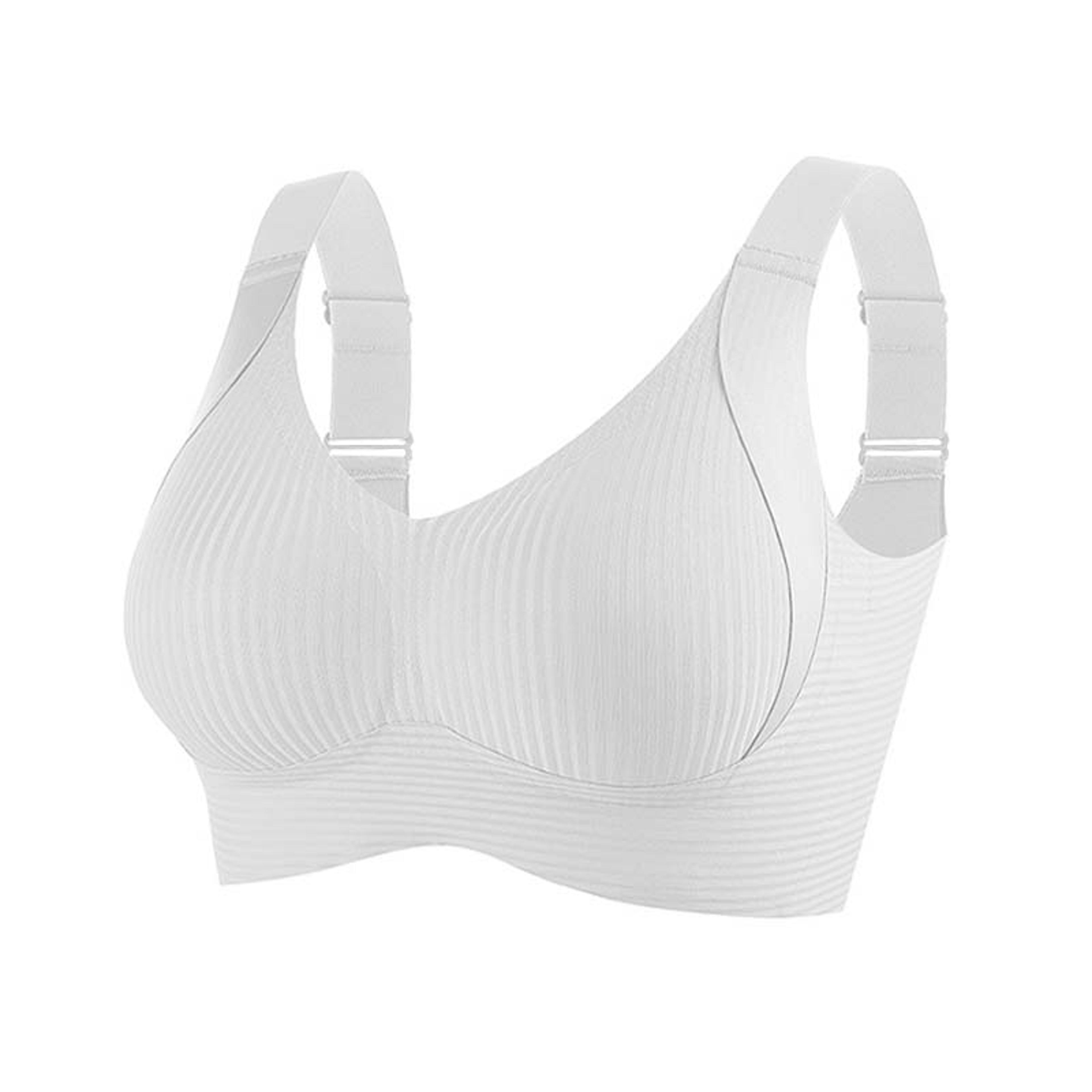 FallSweet Plus Size Wireless Push Up Bra Seamless Breathable Comfort Bralette 8