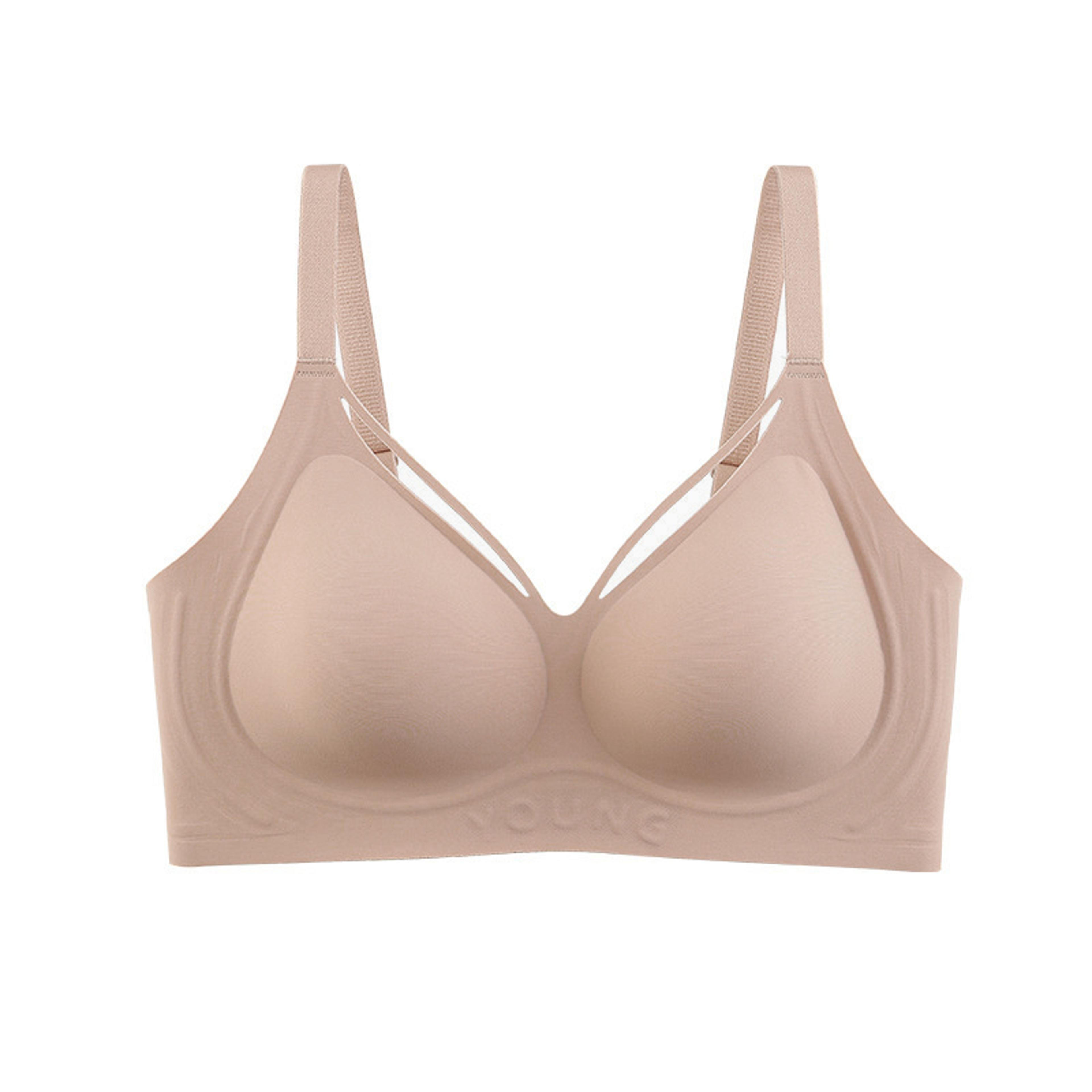 FallSweet Seamless Plus Size Wireless Push Up Bra Comfortable Invisible Bralette 8