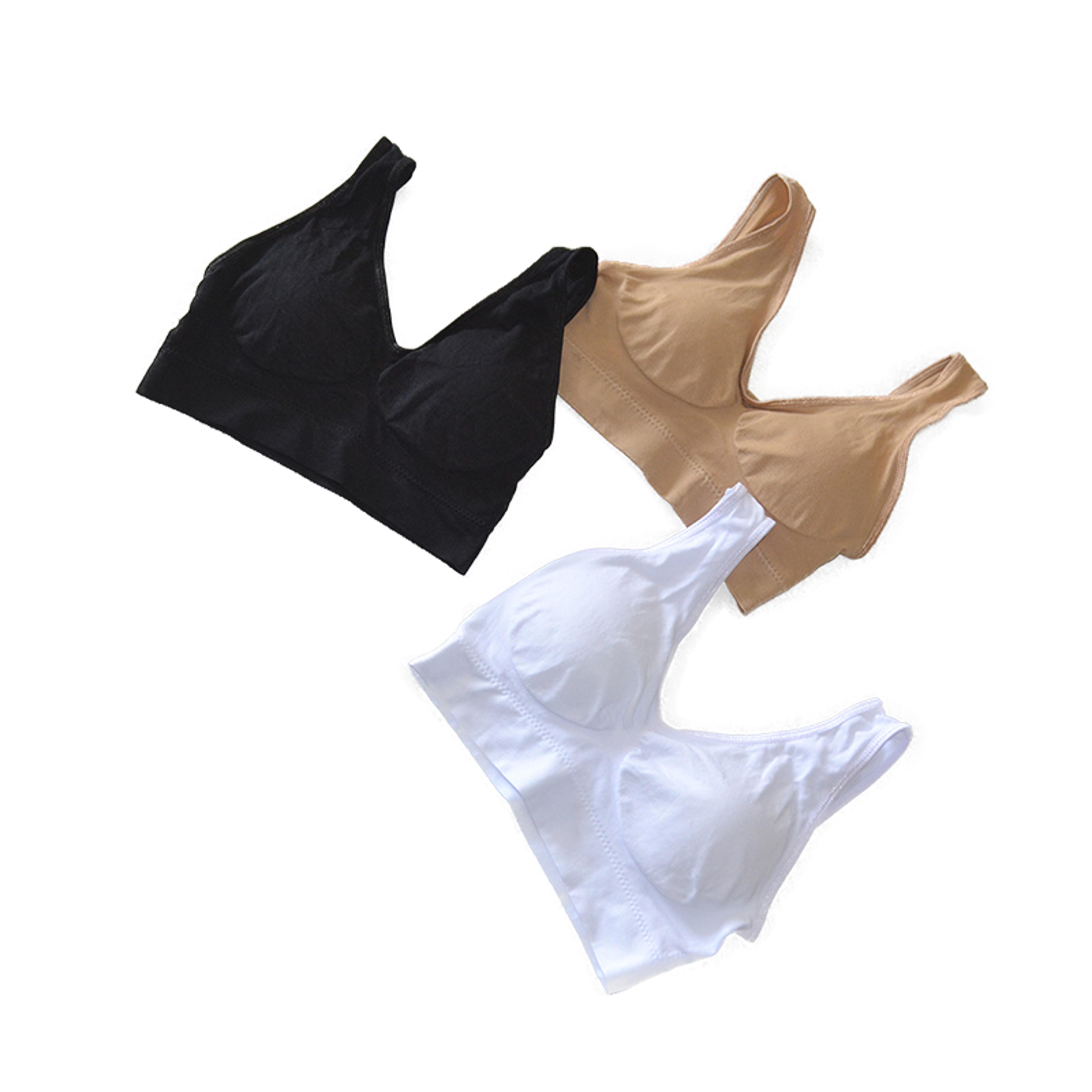 plus size seamless push up bra pack with removable pads