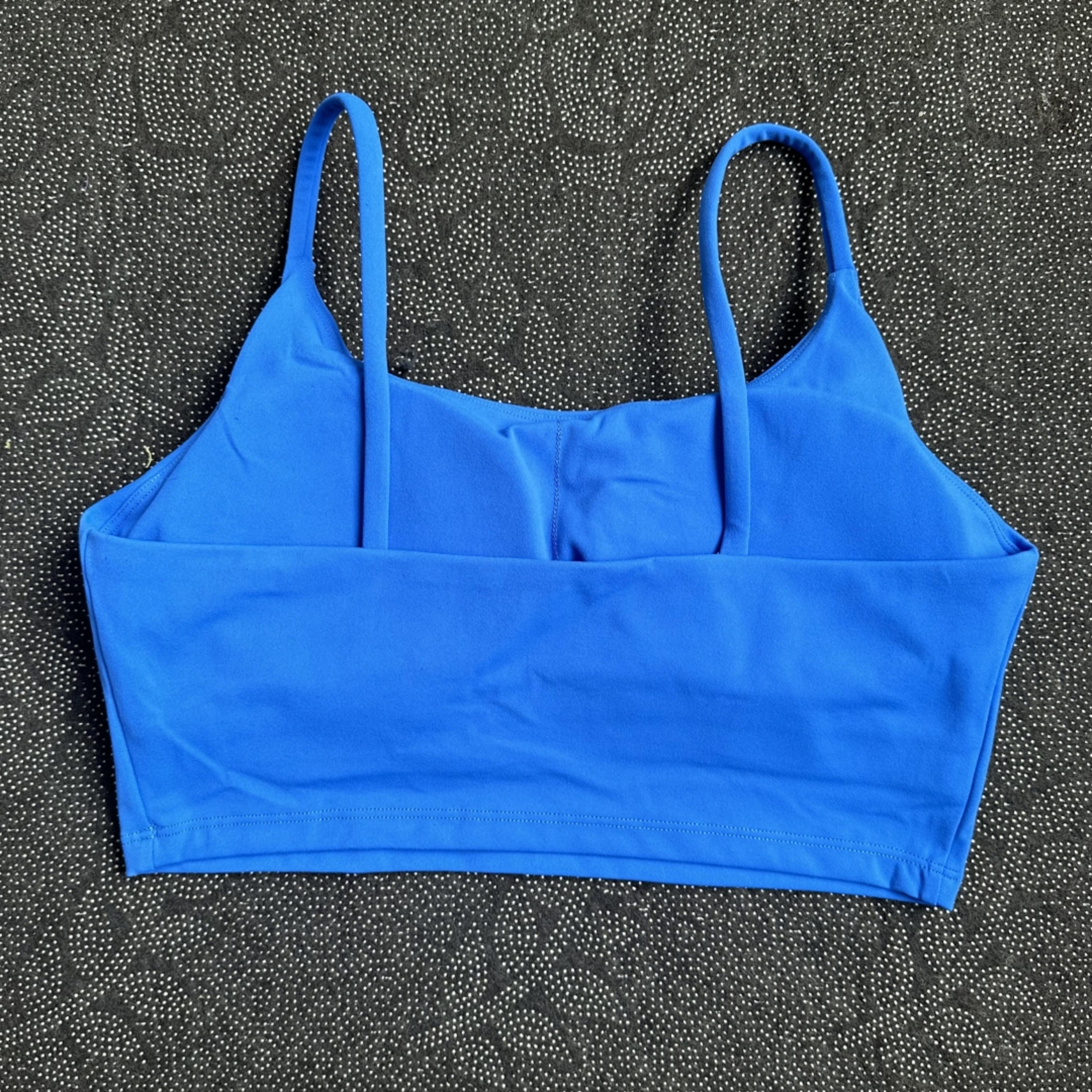 Womens Fitness Sports Bra With Spaghetti Straps Gym  Yoga Top 3