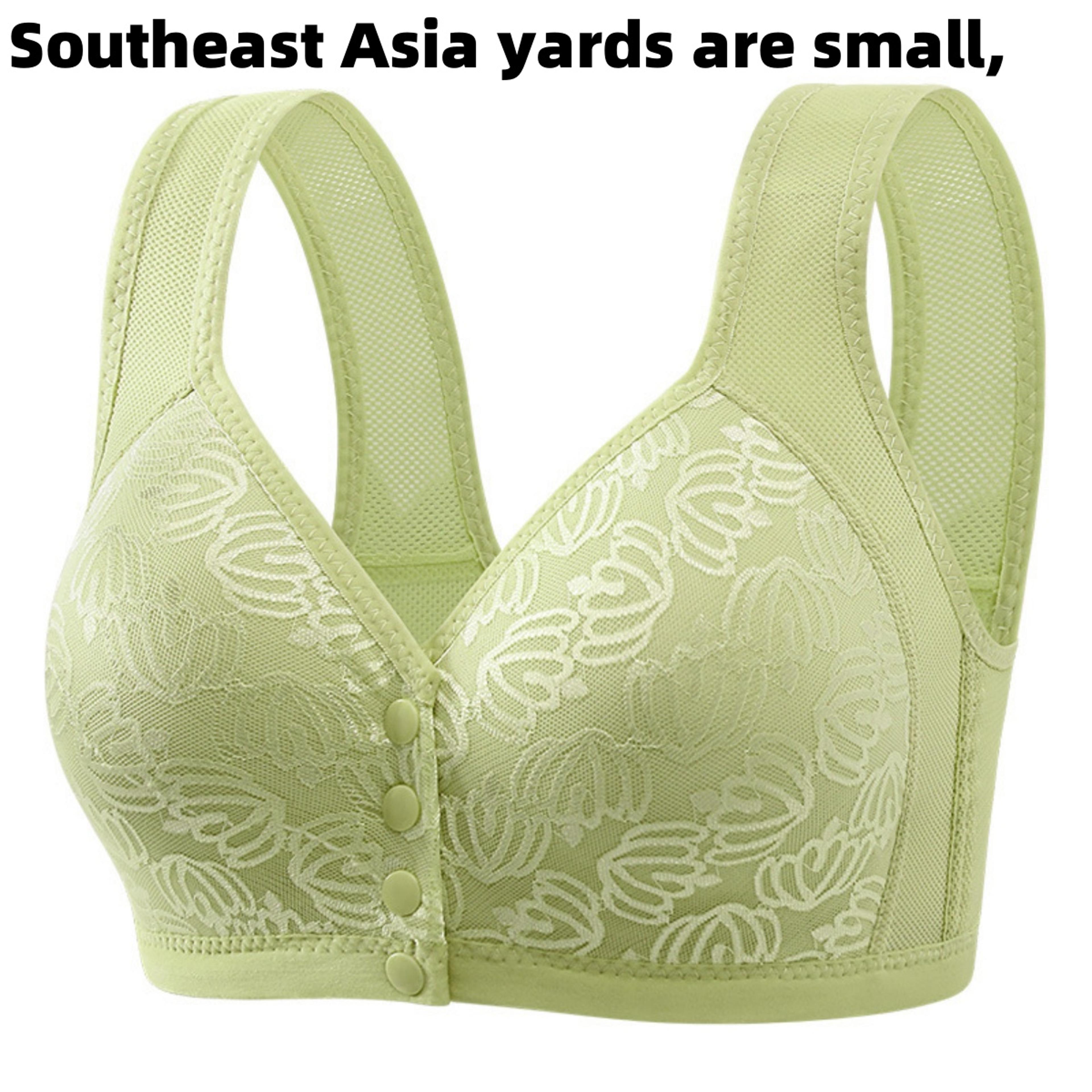 comfortfit front buckle push up bra for women breathable large size support