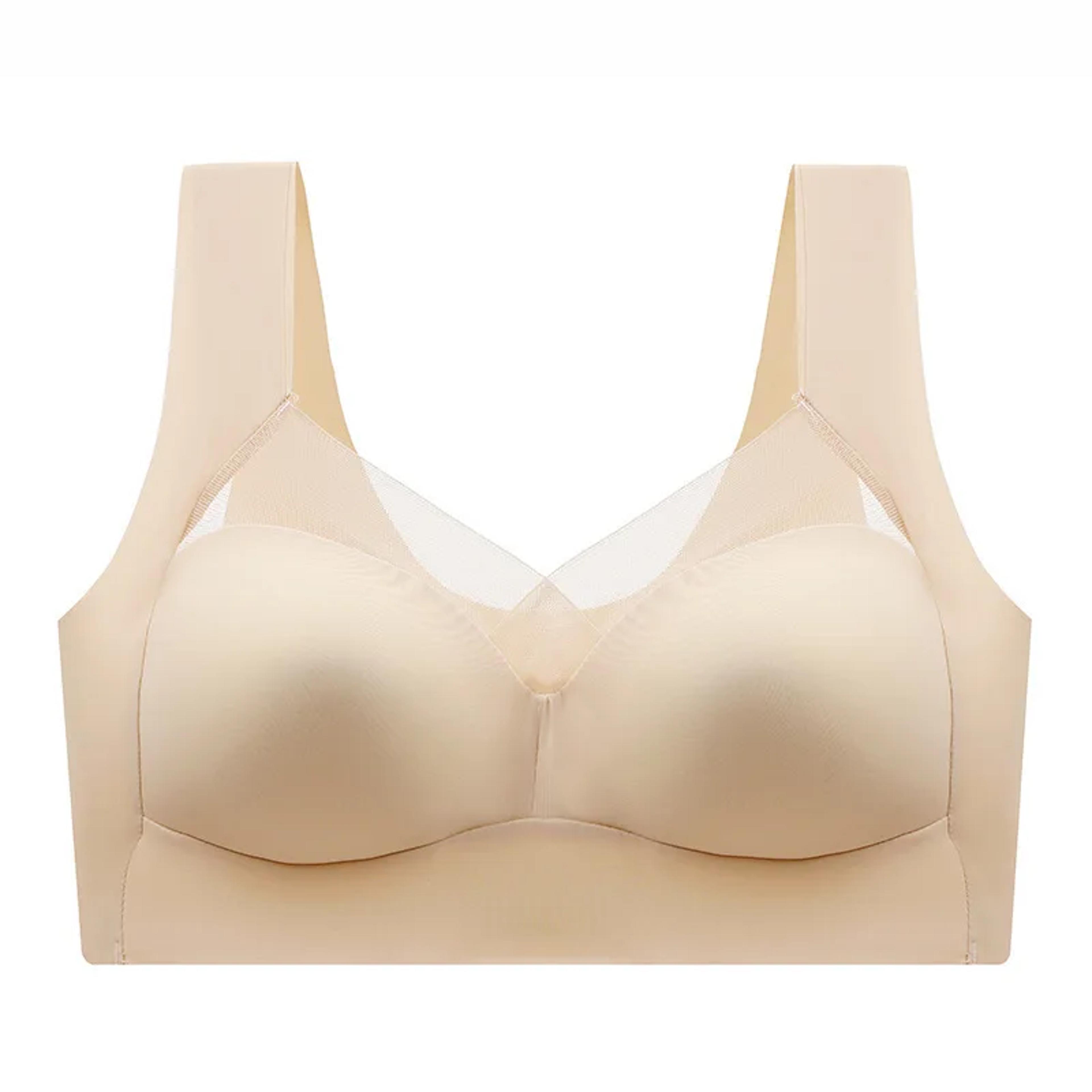 FallSweet Seamless Lace Push Up Bralette Plus Size Wireless Lace Bra Comfort 9