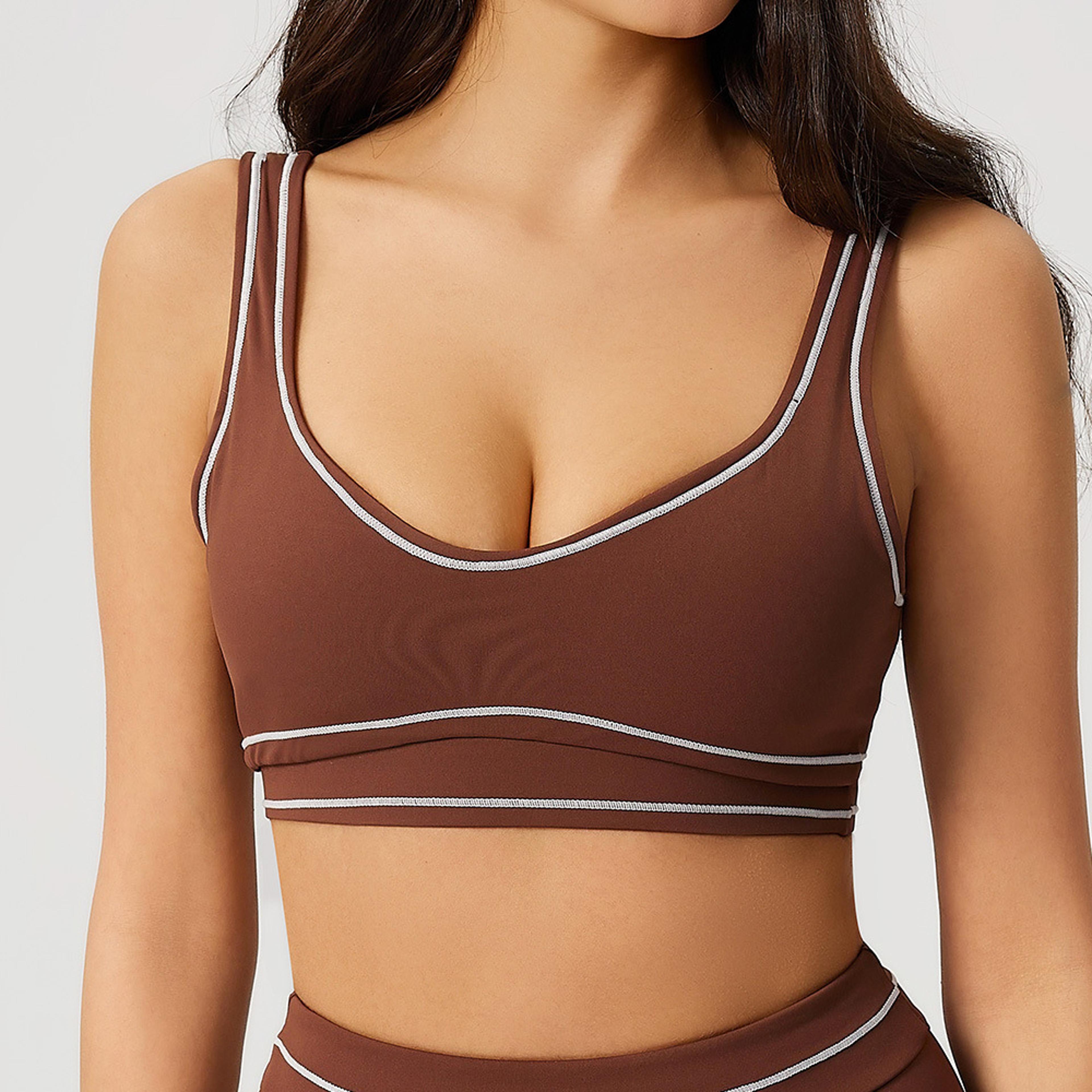 Premium Womens Quick Dry Yoga Sports Bra Tank Top Supportive Gym  Fitness Running Vest 4