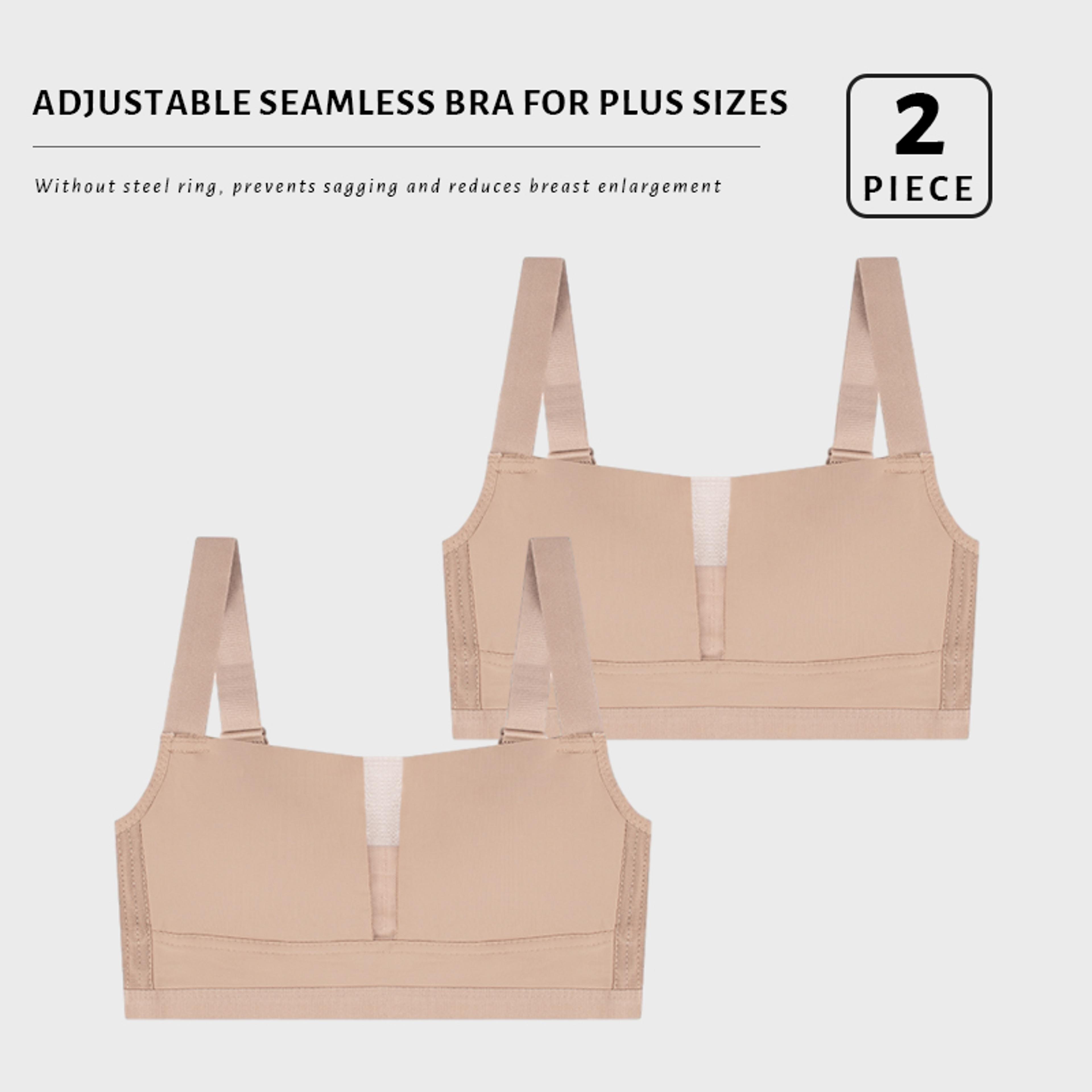 Seamless Plus Size Wireless Bralette  Comfortable Deep V Neck Bra For All Day Wear 6