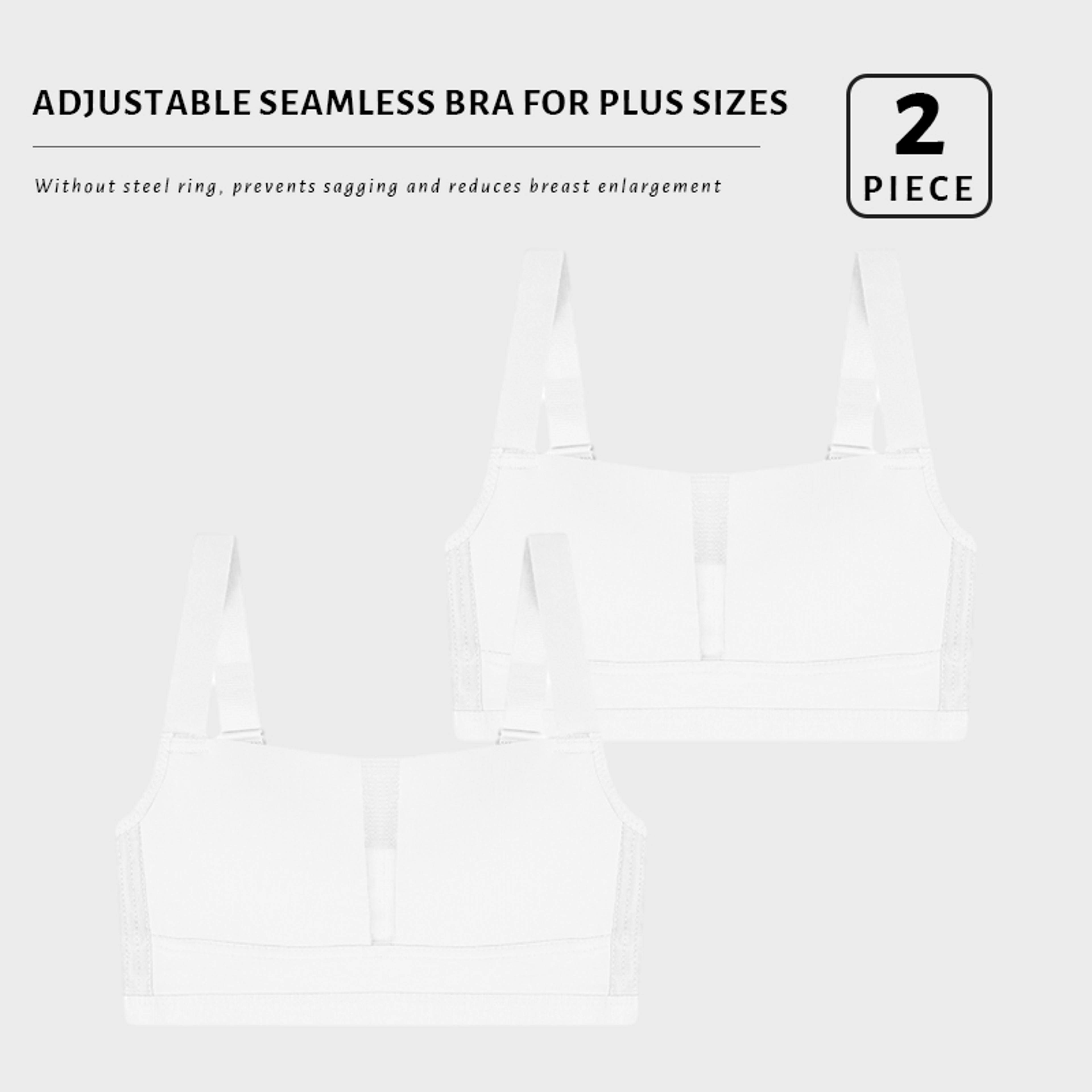 Seamless Plus Size Wireless Bralette  Comfortable Deep V Neck Bra For All Day Wear 7