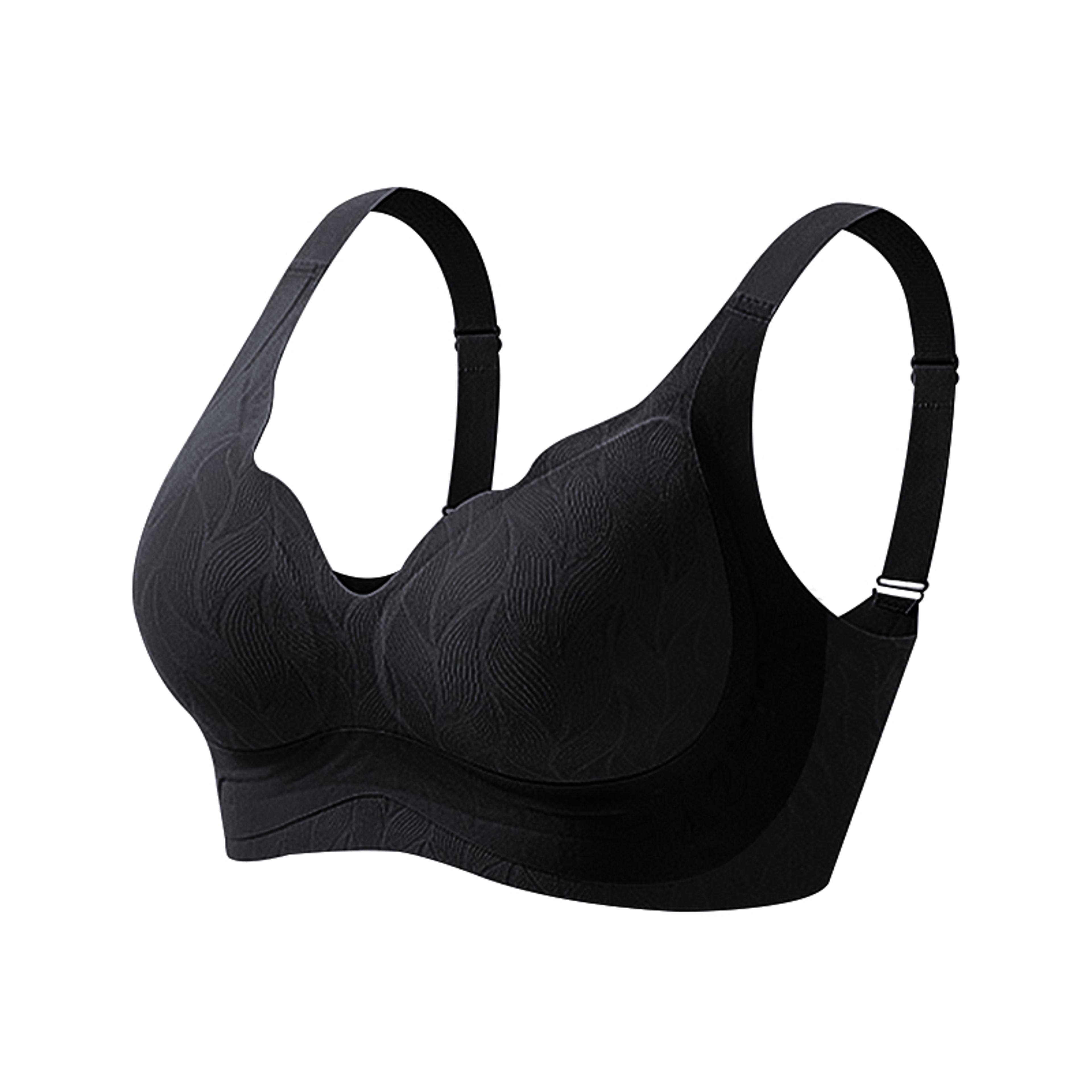 ComfortLift Plus Size Wireless Push Up Bra For Large Bust Women  Seamless Comfort Bralette 6