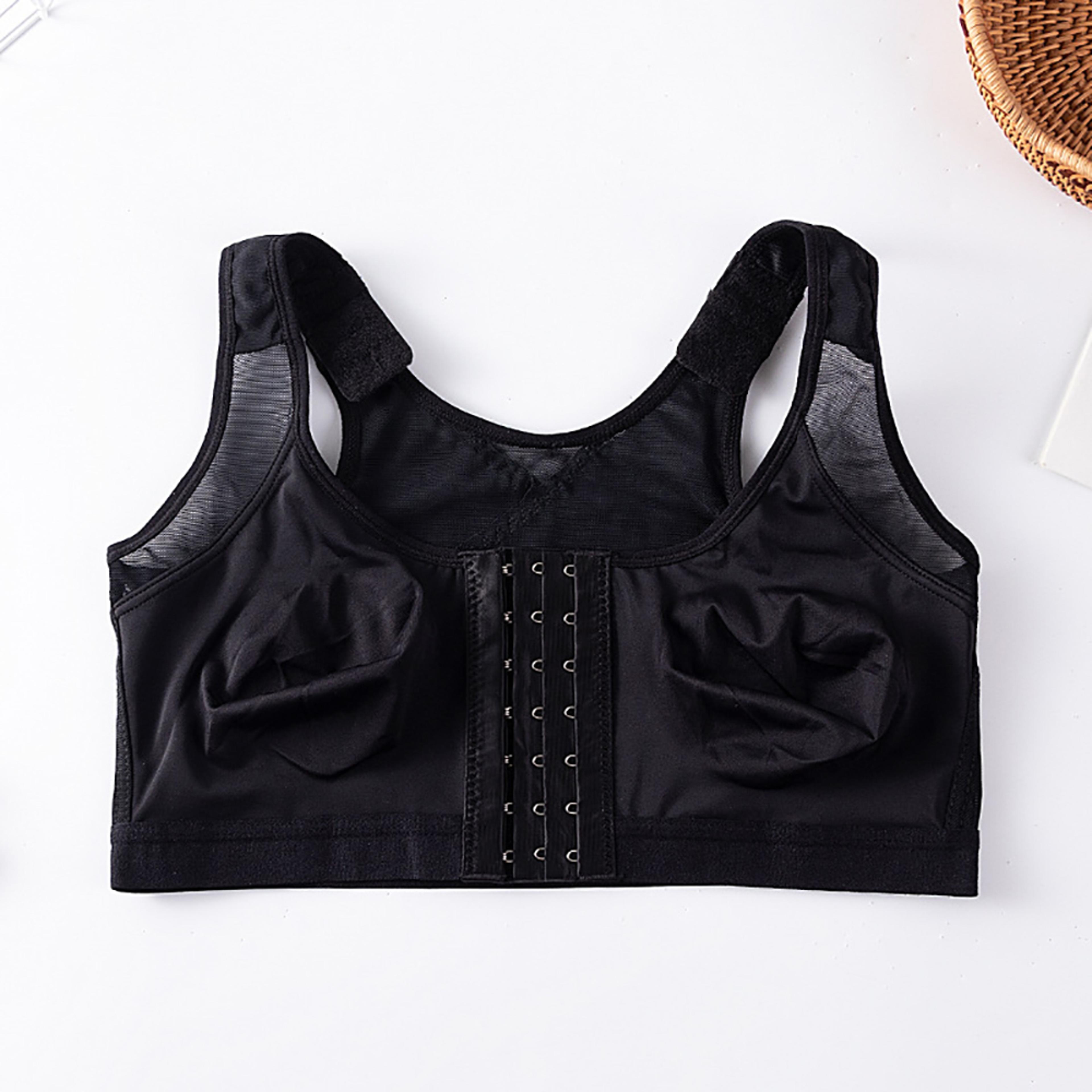 Everyday Front Closure Post Operative Compression Bra  Wire Free Full Coverage Support 7