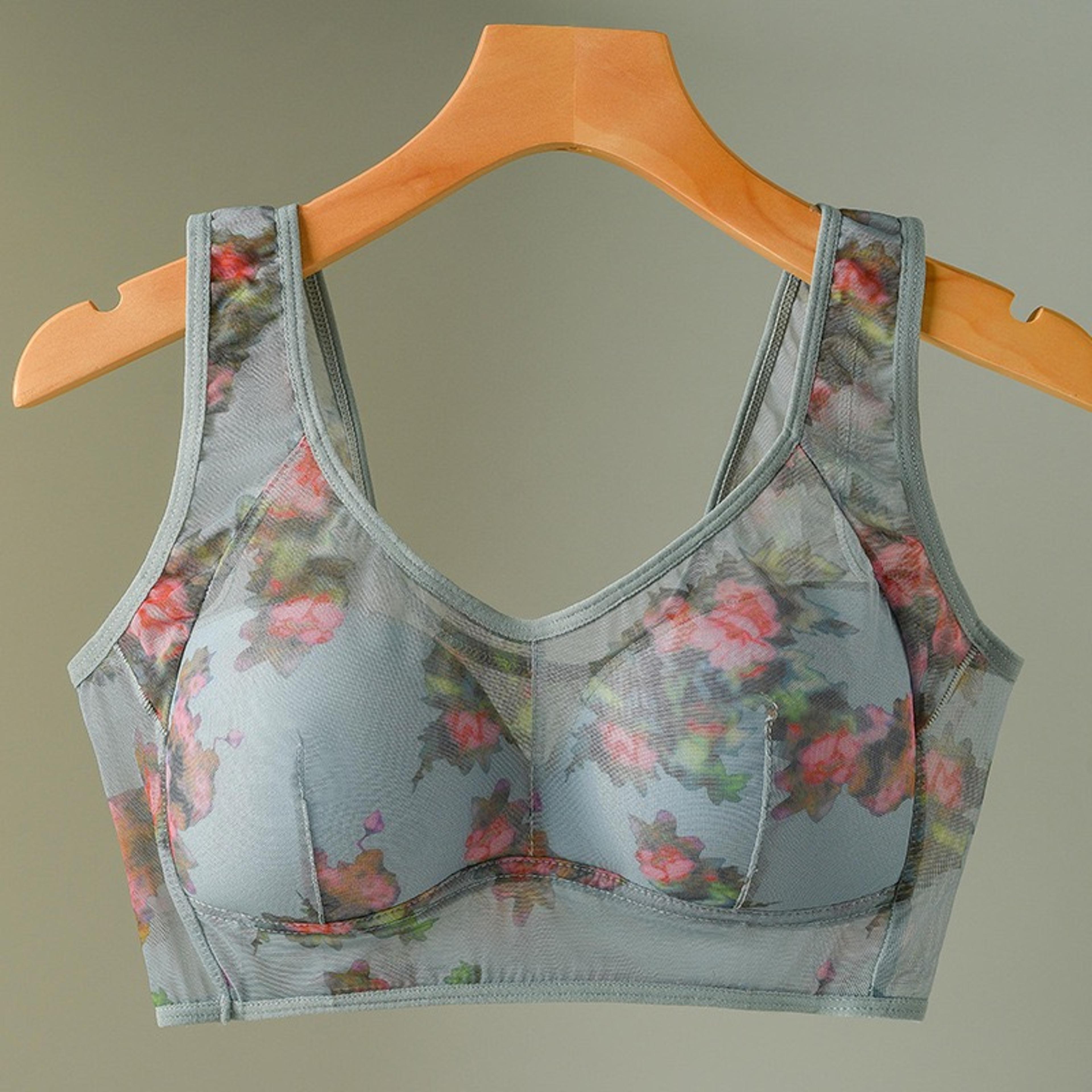 ComfortFit Plus Size Seamless Support Bra  Adjustable Anti Sagging Comfort 5