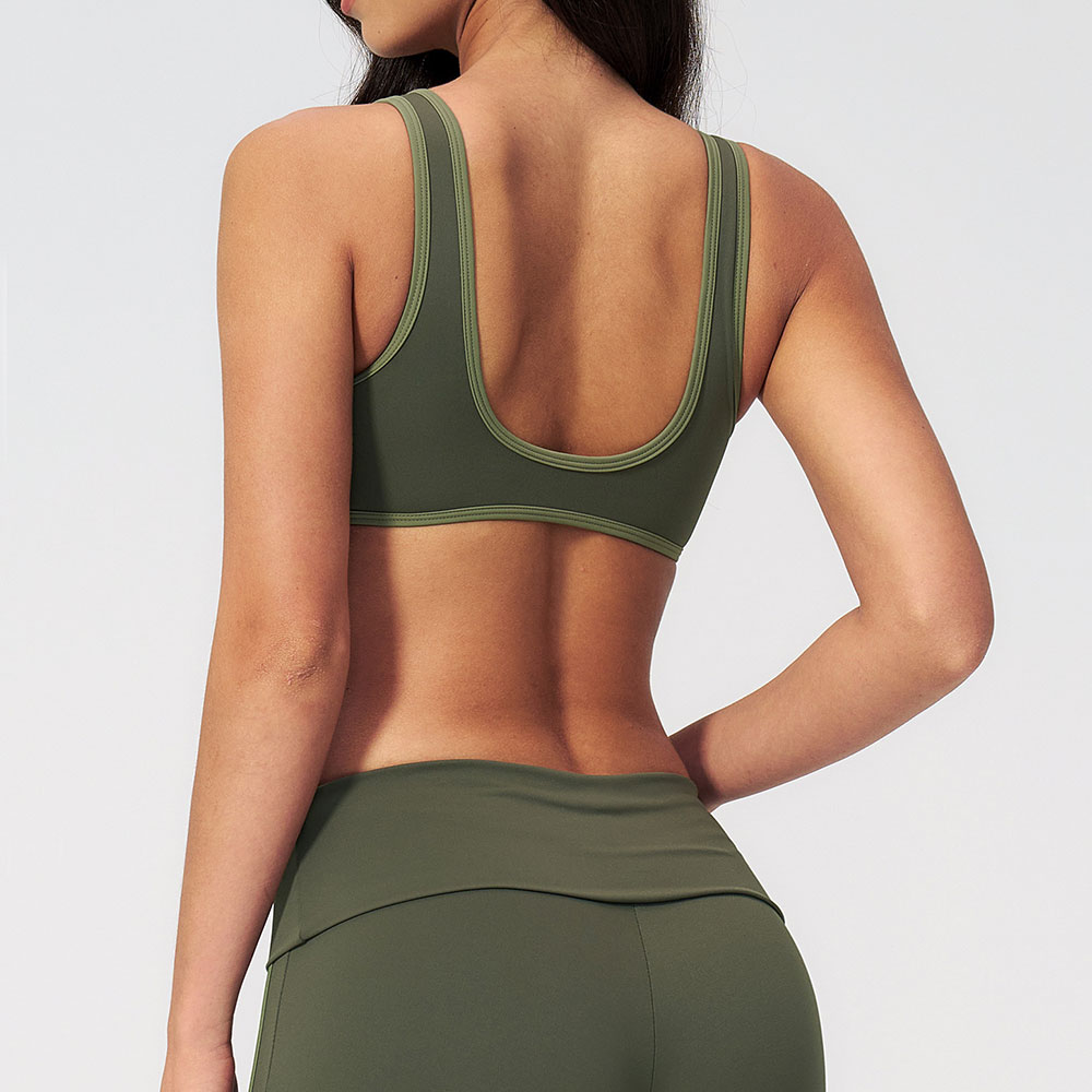 performancefit breathable color block sports bra for women