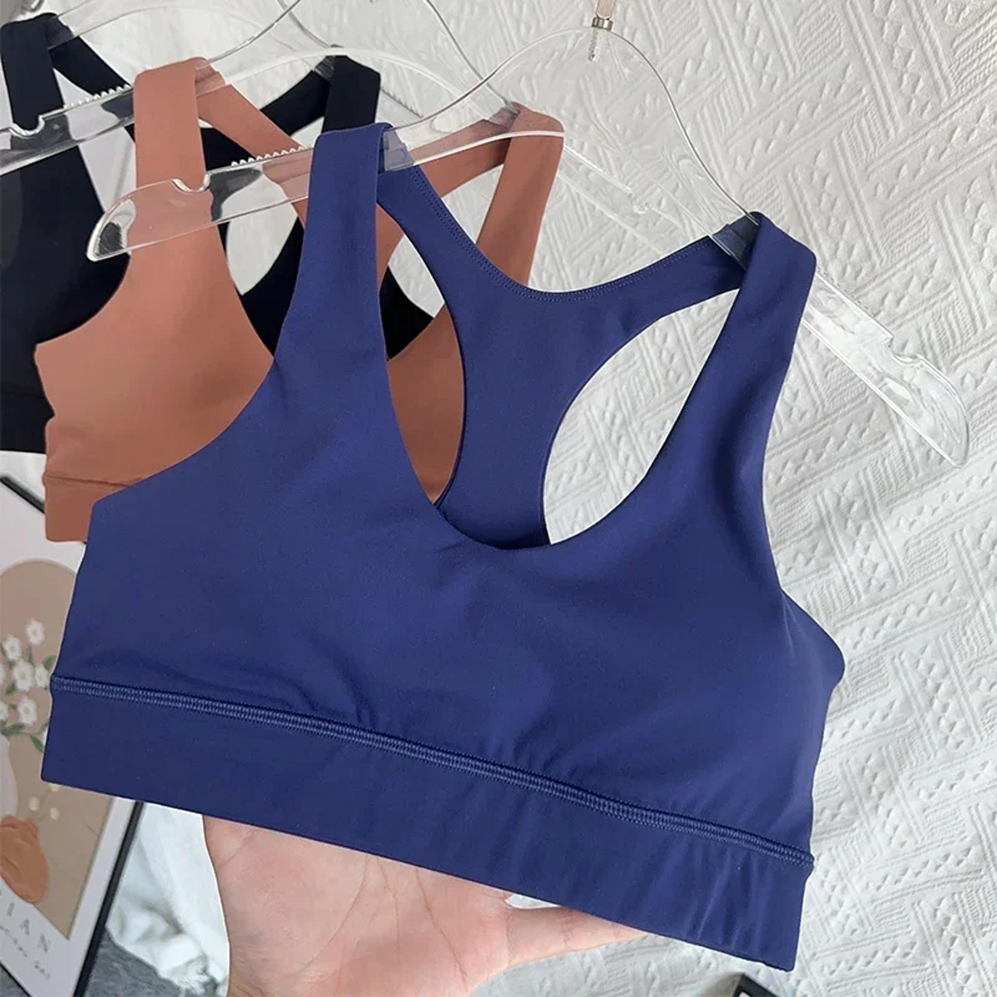 high support breathable yoga sports bra for running & fitness