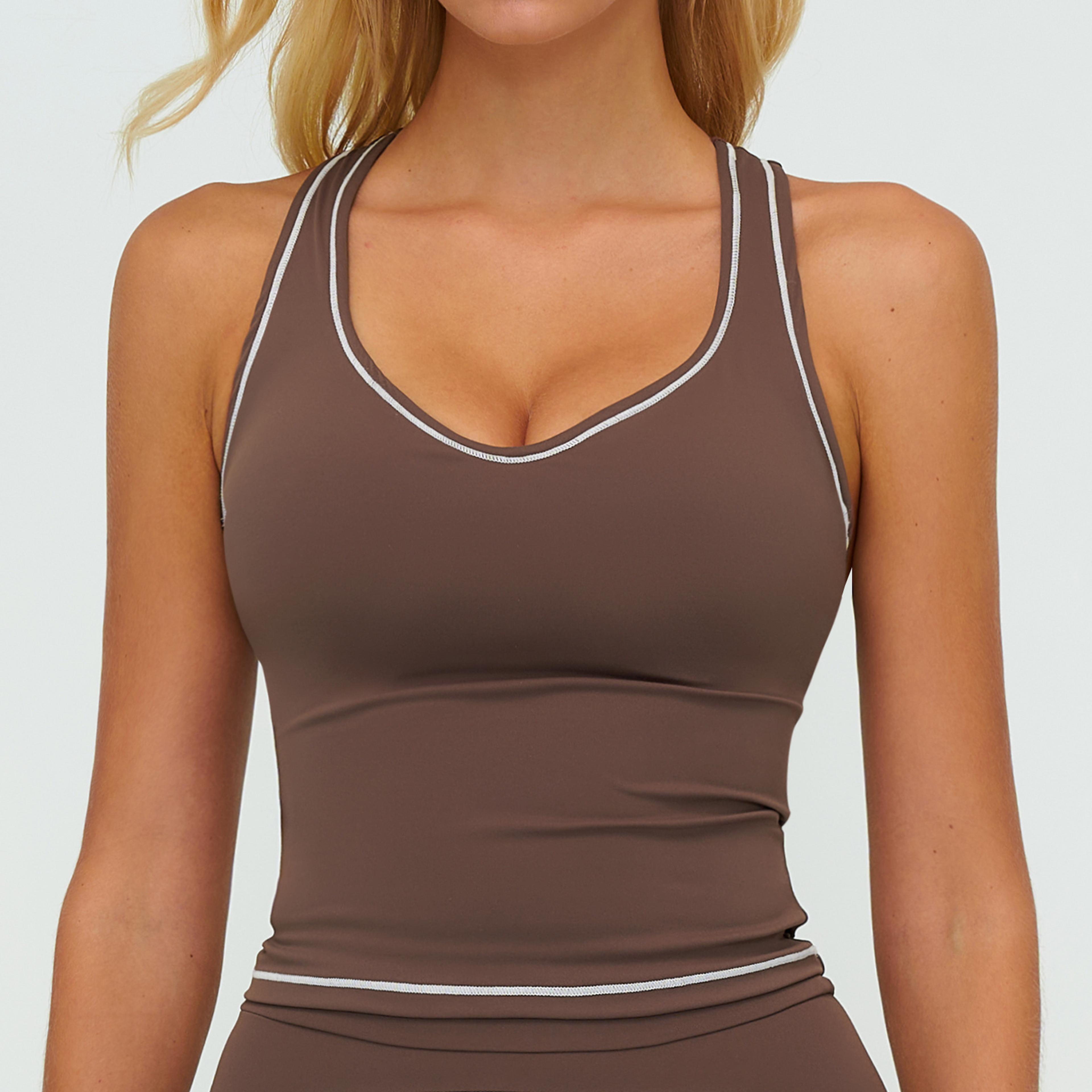 Womens Shockproof Sports Bra Quick Dry Yoga  Running Fitness Top 9