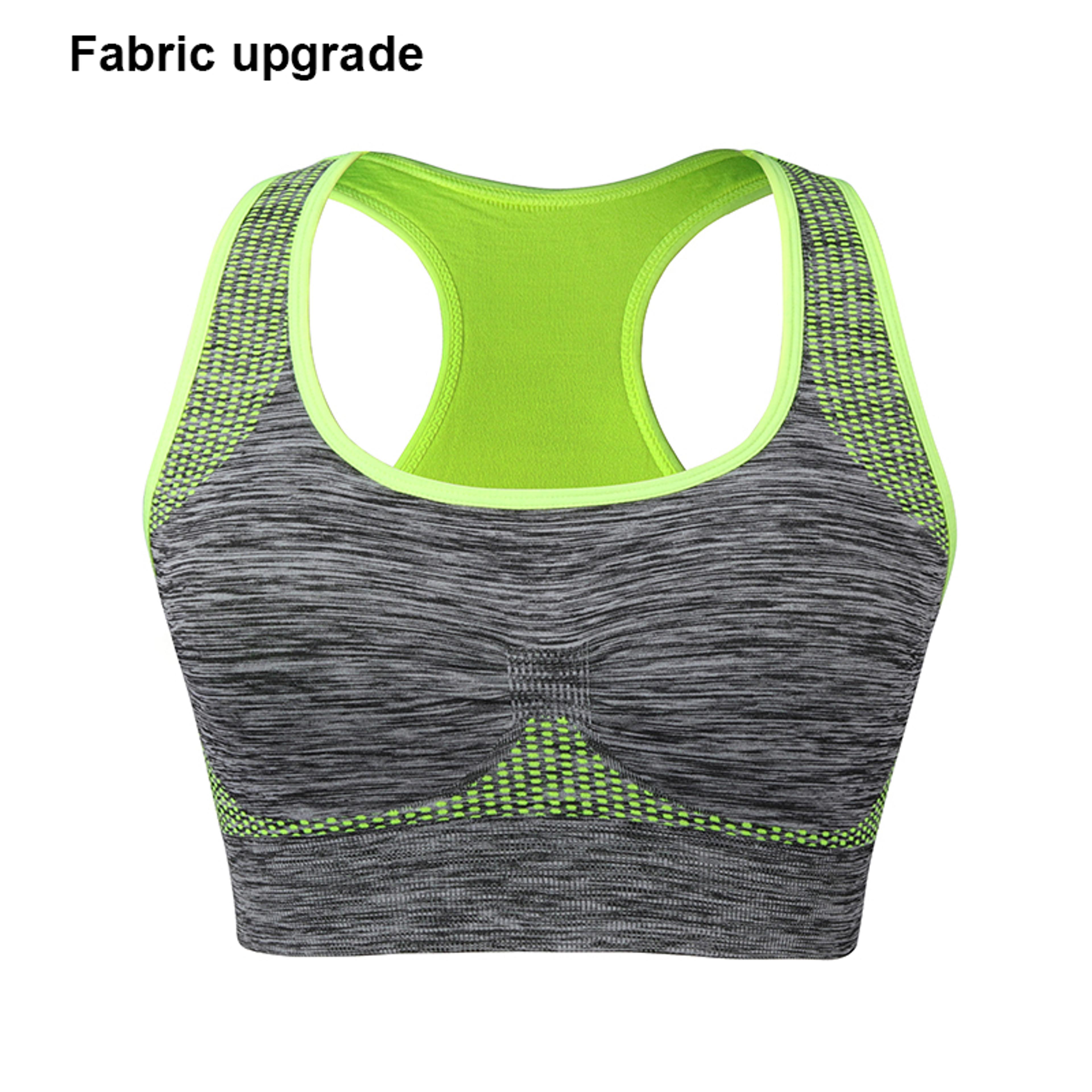 Shockproof Quick Dry Seamless Fitness Bra Crop Top For Women Padded Gym  Yoga Support 5