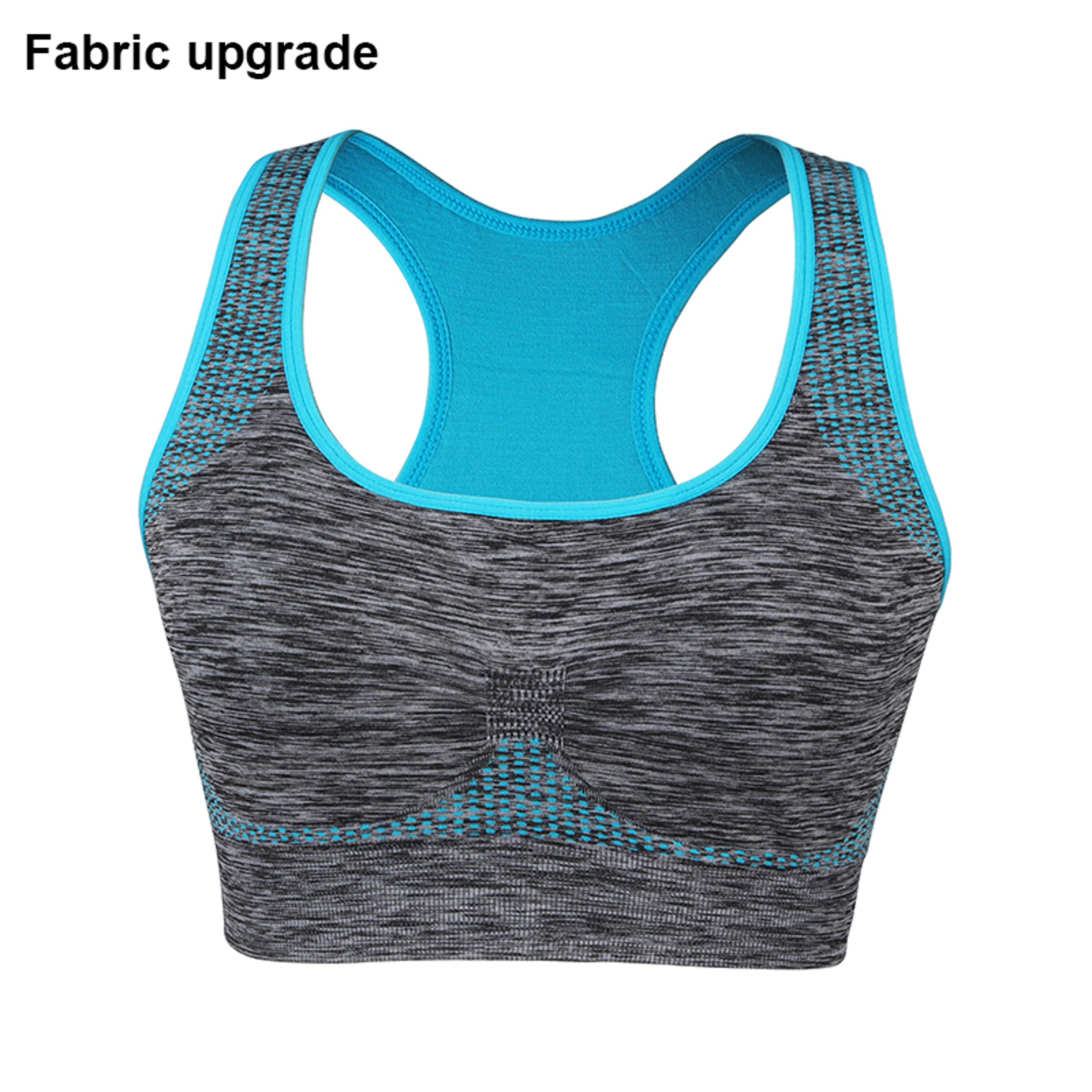 Shockproof Quick Dry Seamless Fitness Bra Crop Top For Women Padded Gym  Yoga Support 6