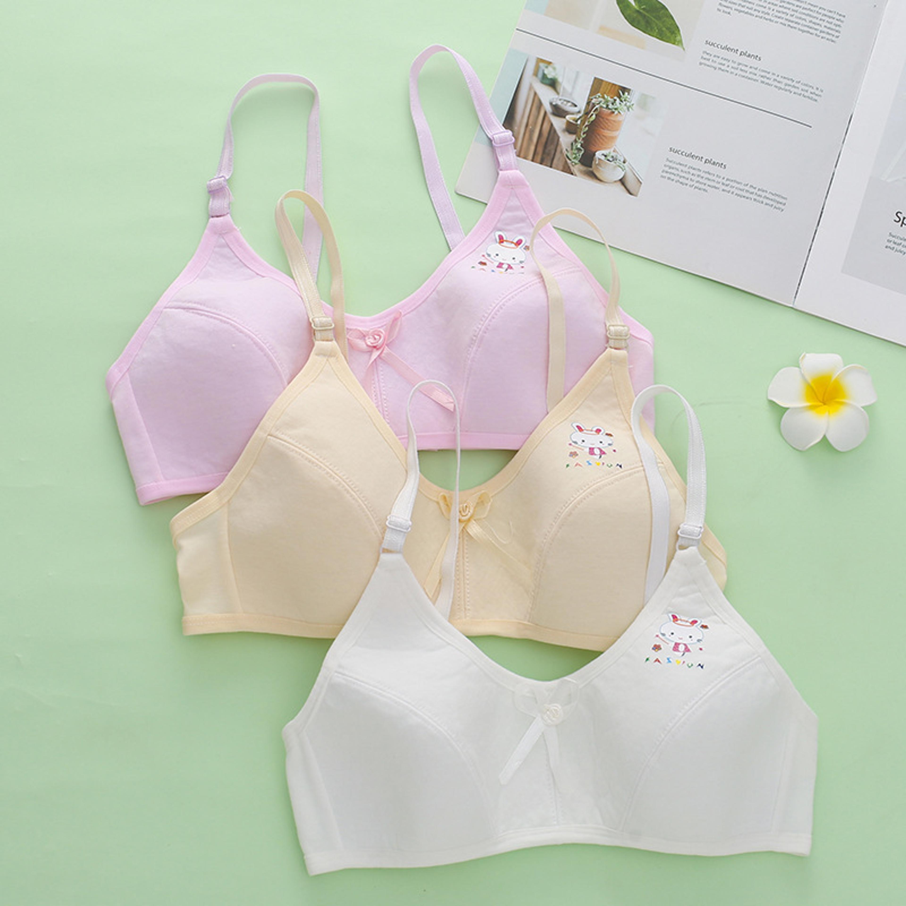 Breathable Cotton Training Bras For Girls Comfortable Puberty Teen Underwear 4
