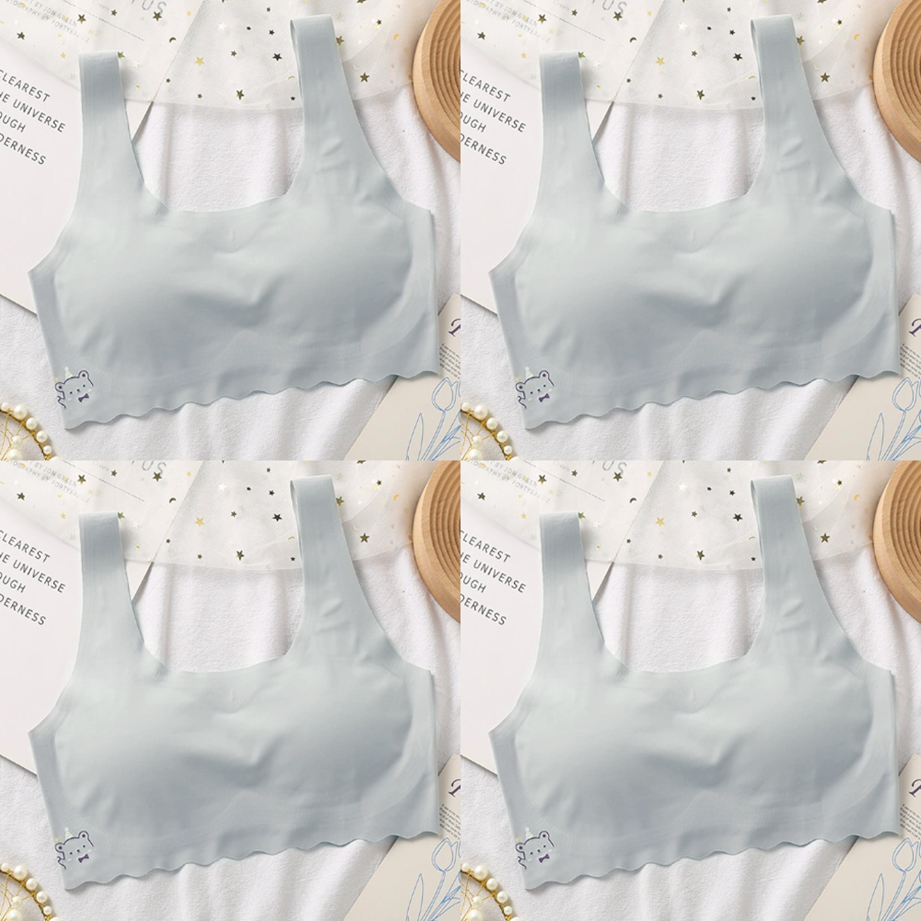 Teen Girls Seamless Wireless Breathable Sports Bra Crop Top  Comfortable Training Activewear 6