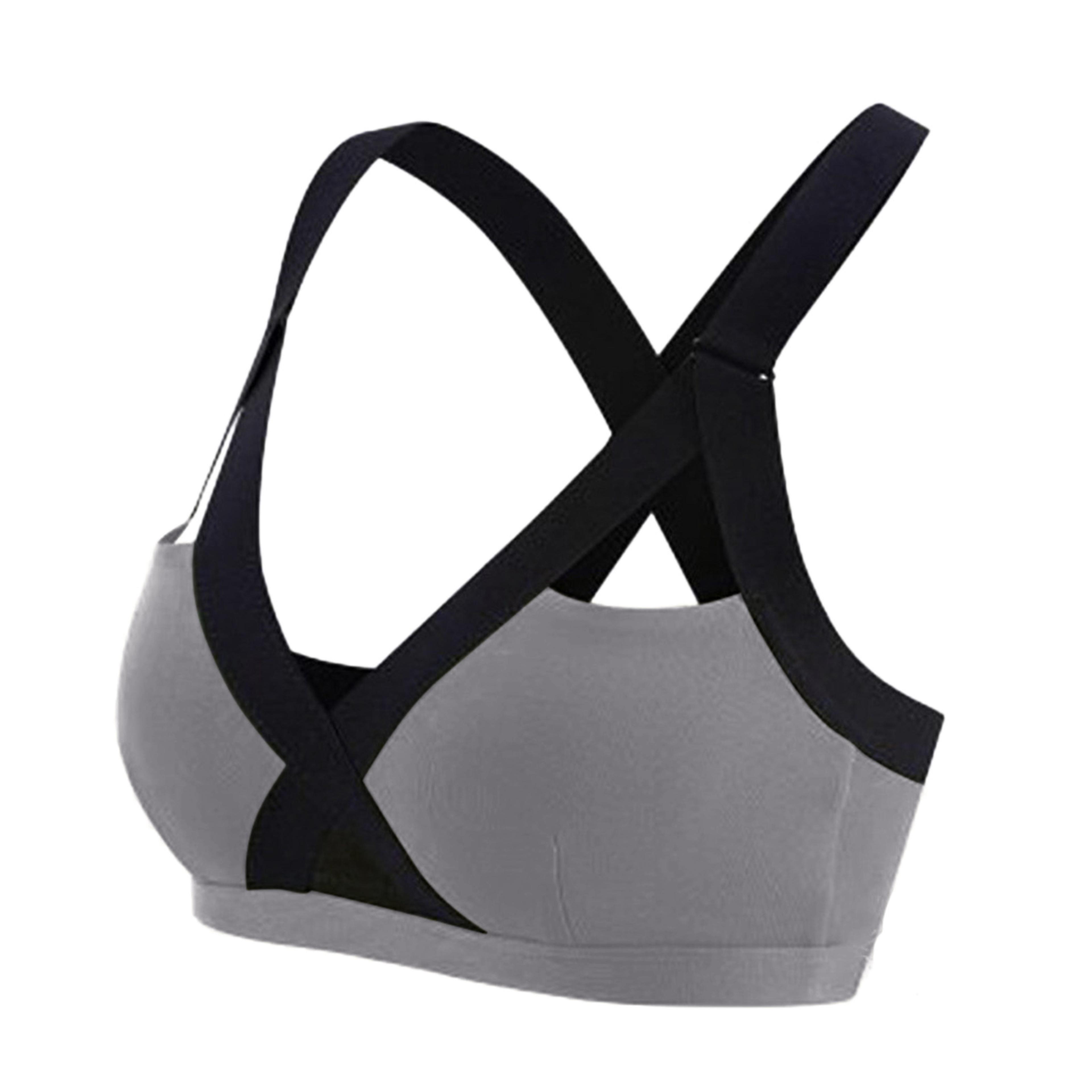 High Support Plus Size Sports Bra For Women  Adjustable Straps Wirefree Gym  Yoga Workout Bra 7