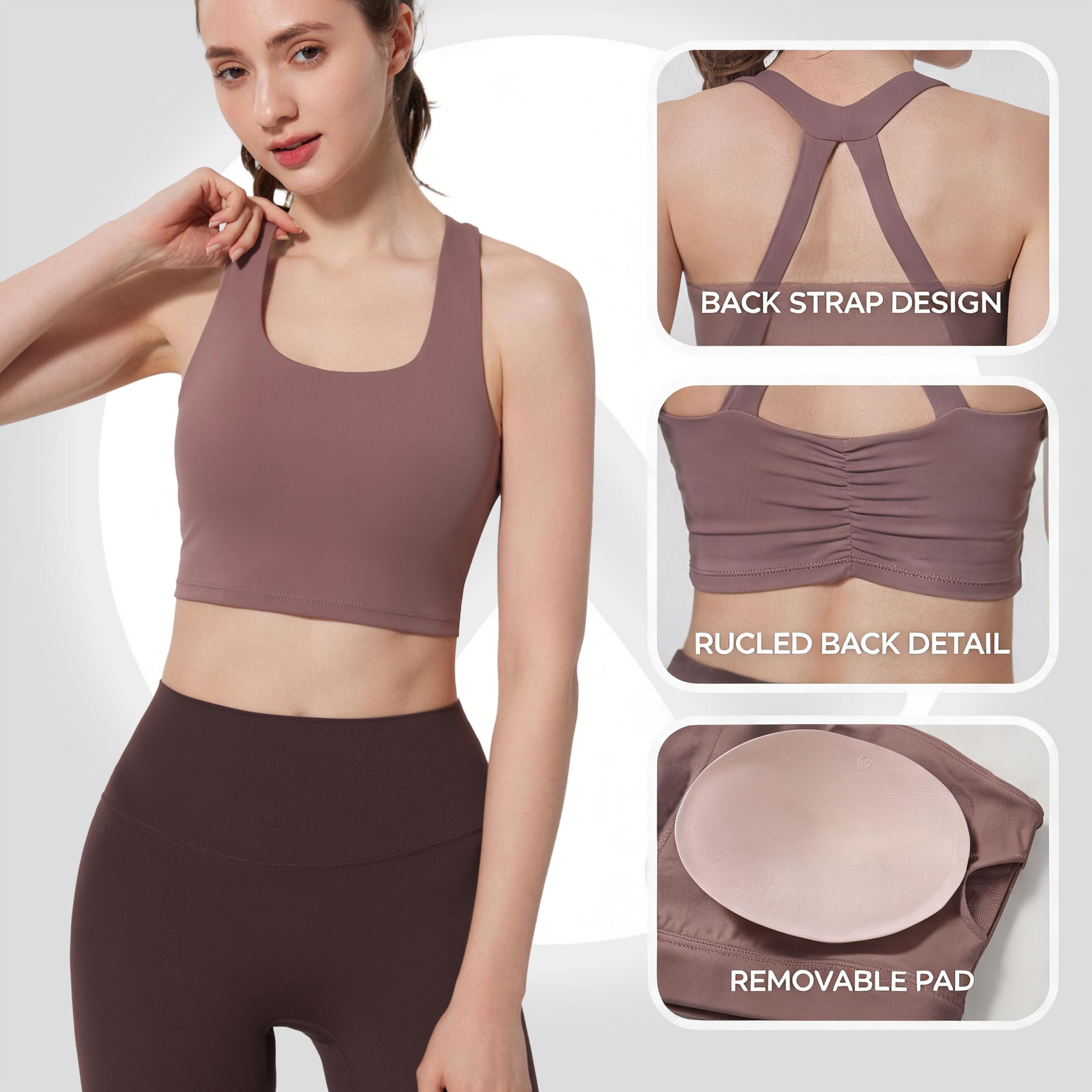 PerformanceFit Womens High Support High Impact Sports Bra Built In Bra Tank Top For Yoga Running  G 1