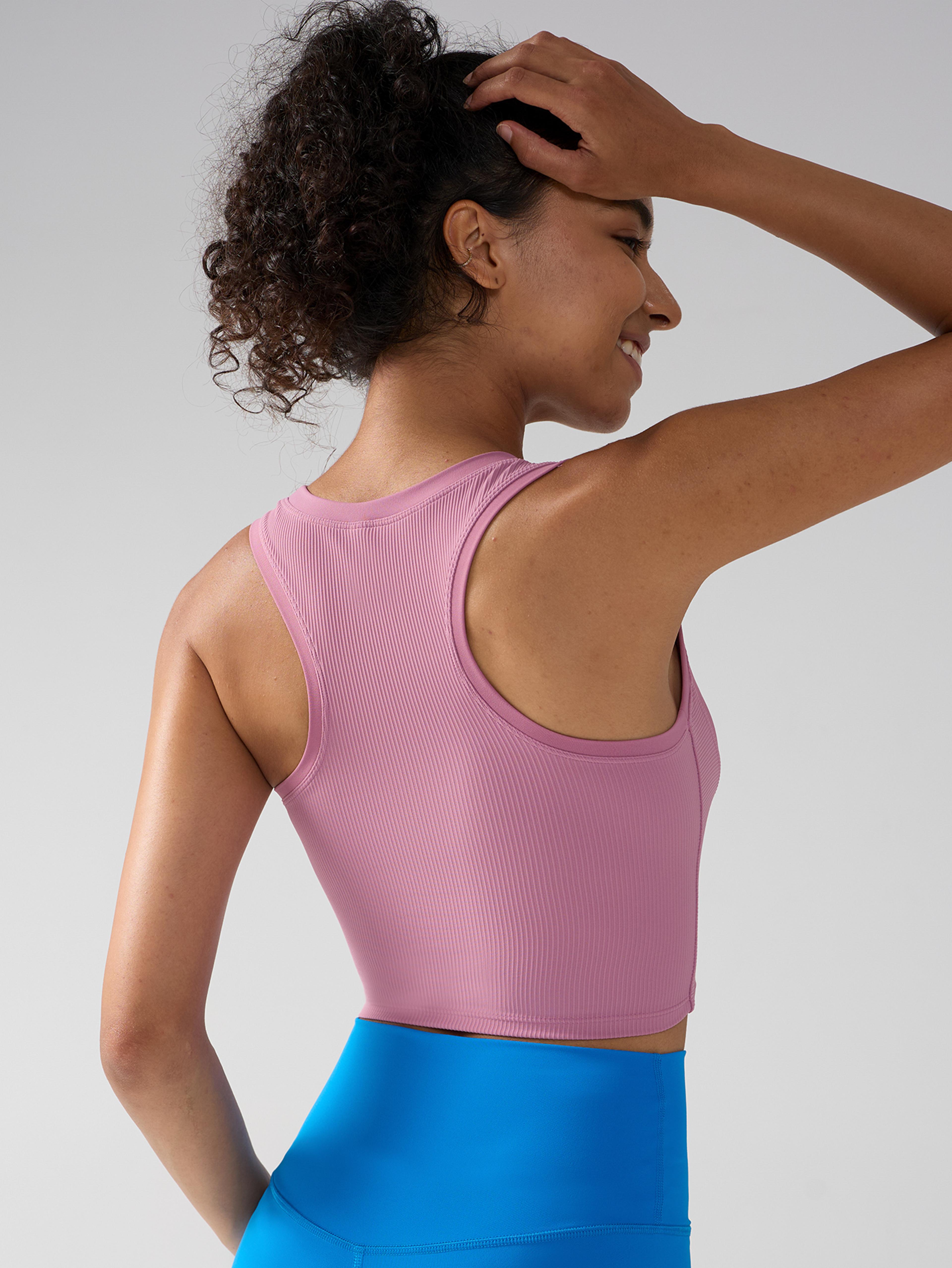 Ultra Support Womens One Piece Sports Bra Top Breathable Yoga  Fitness Vest With Fixed Chest Pad 4