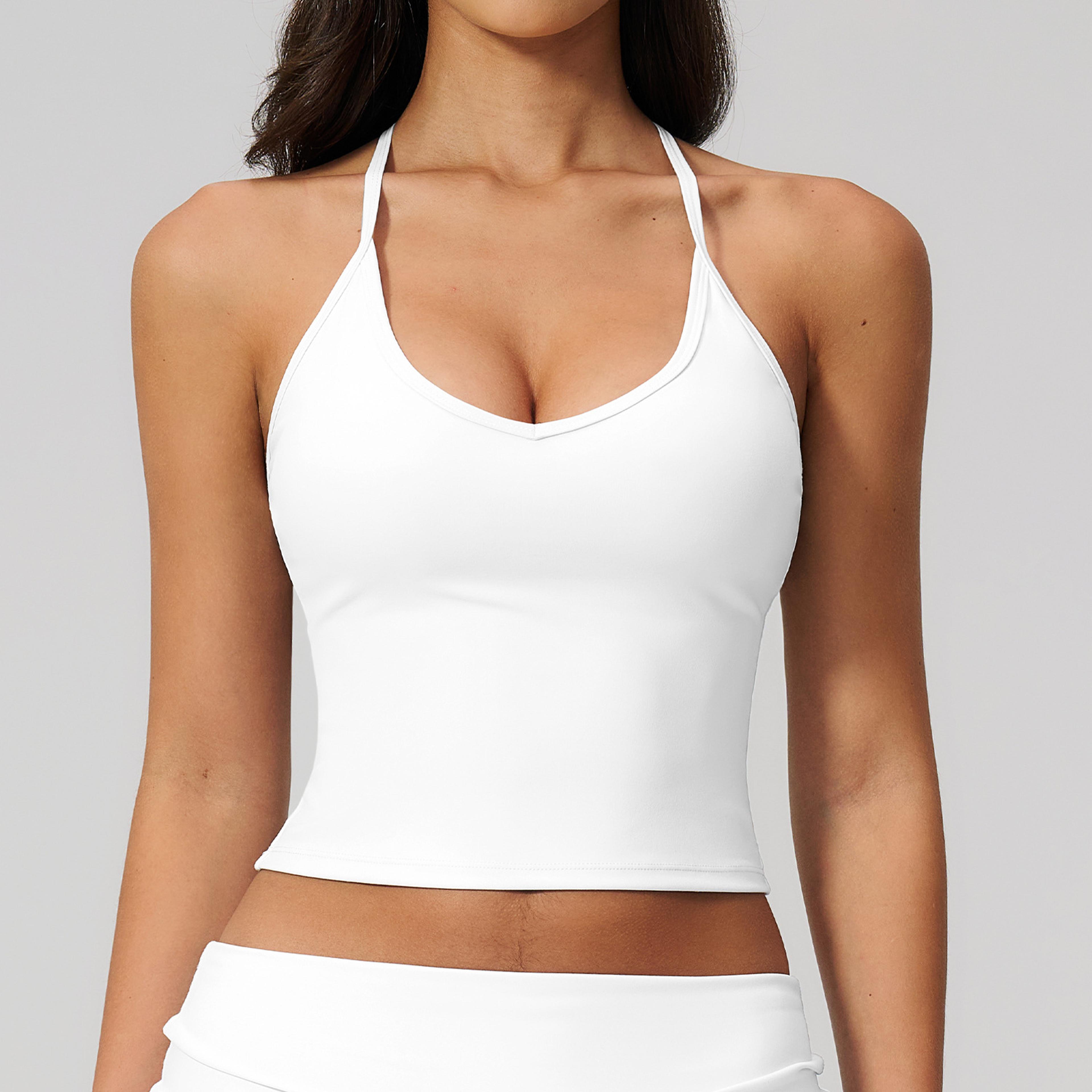 Premium Quick Dry Workout Bra  Yoga Tank Top For Women  High Support Gym Sports Vest 6