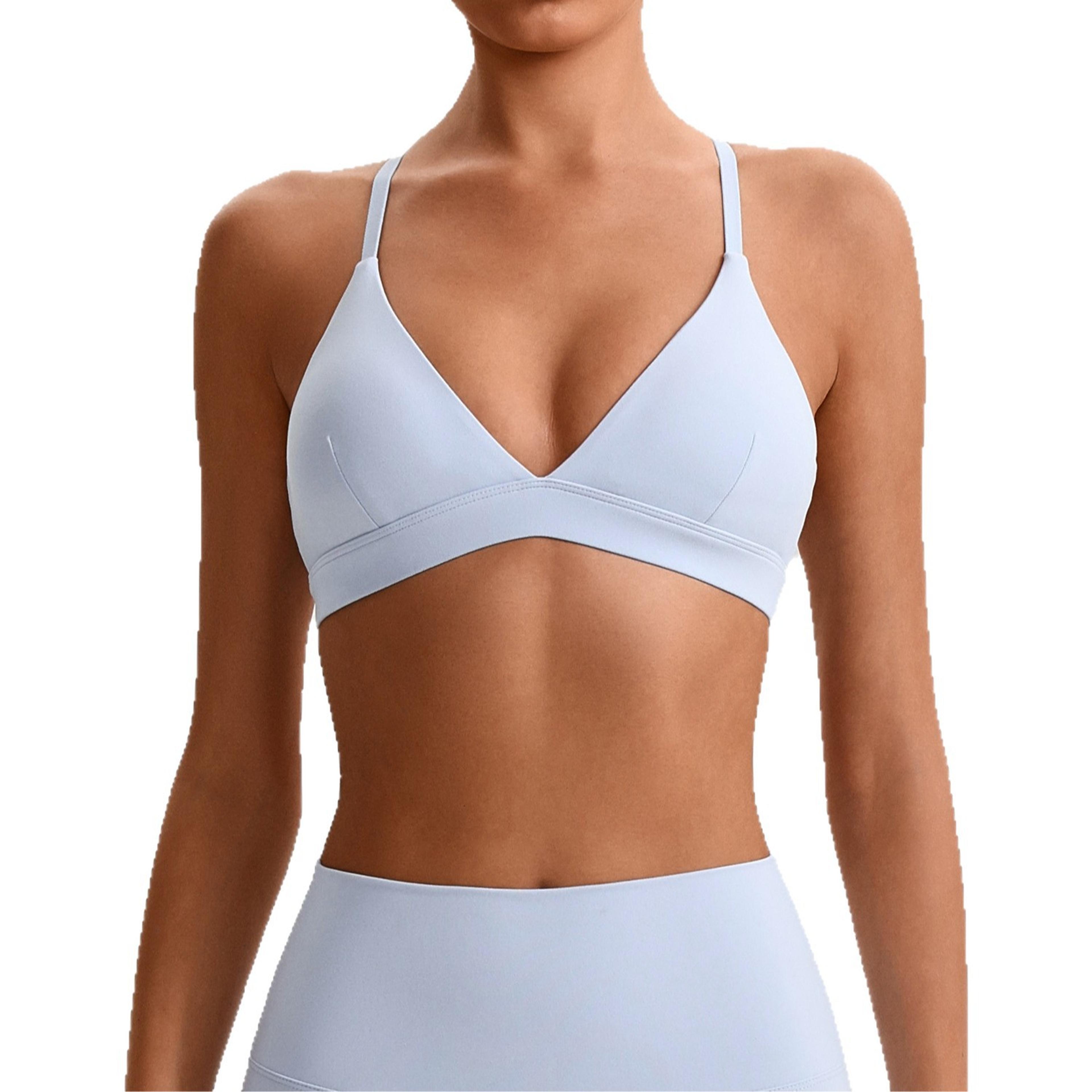 Yoga Sports Bra With Quick Dry Support And Strappy Back 2