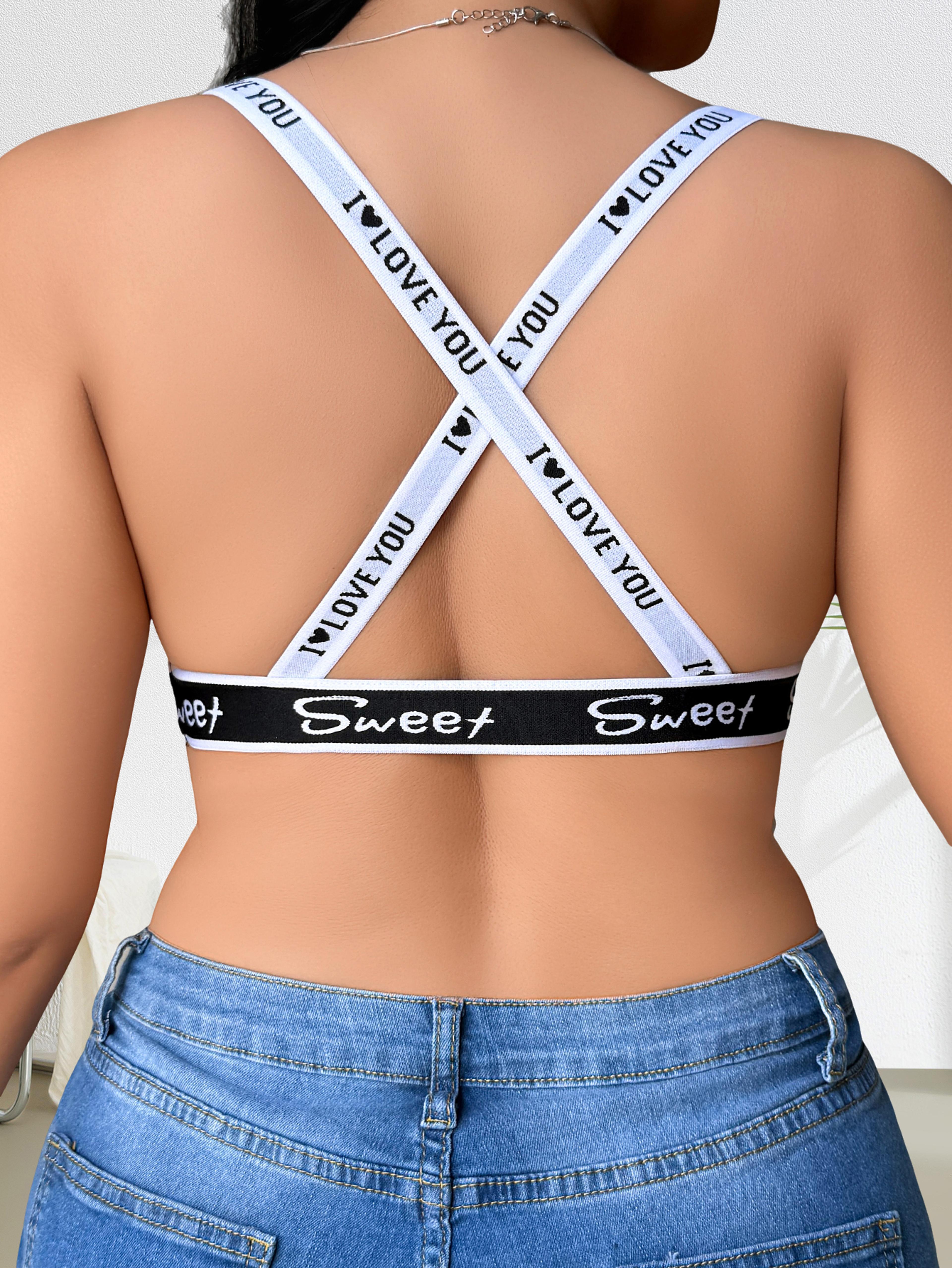 Plus Size Backless Cup Bra Breathable Sexy Lingerie 4