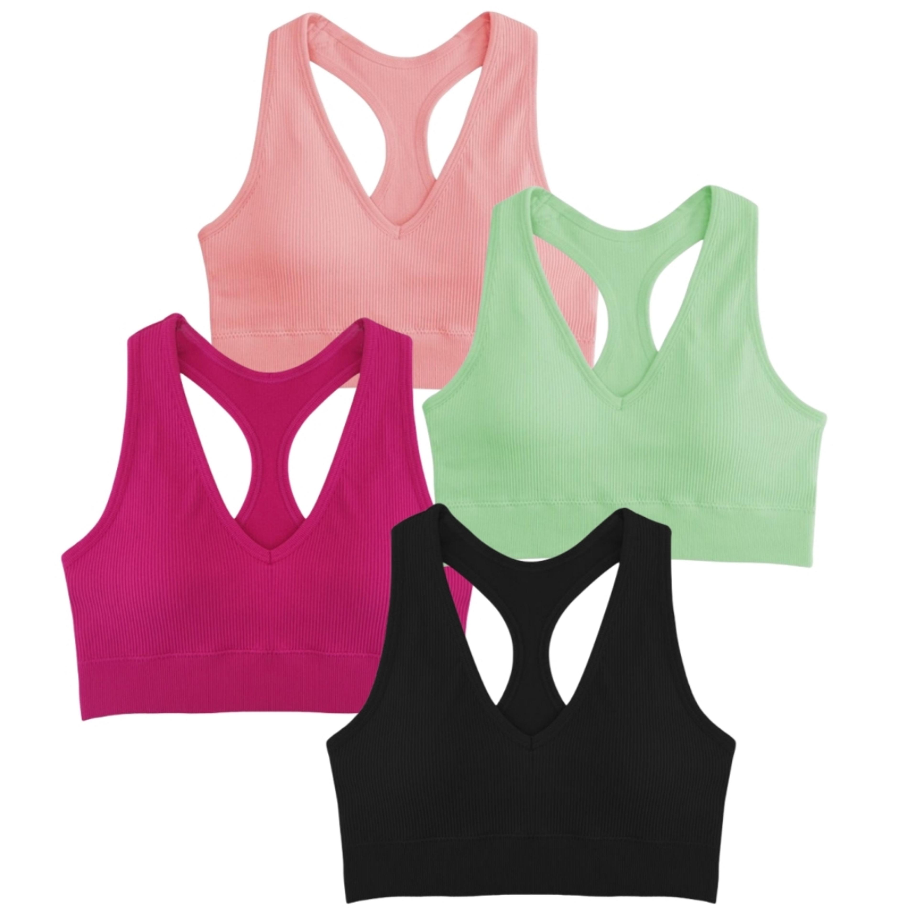Seamless Push Up Wireless Sports Bra For Women 2