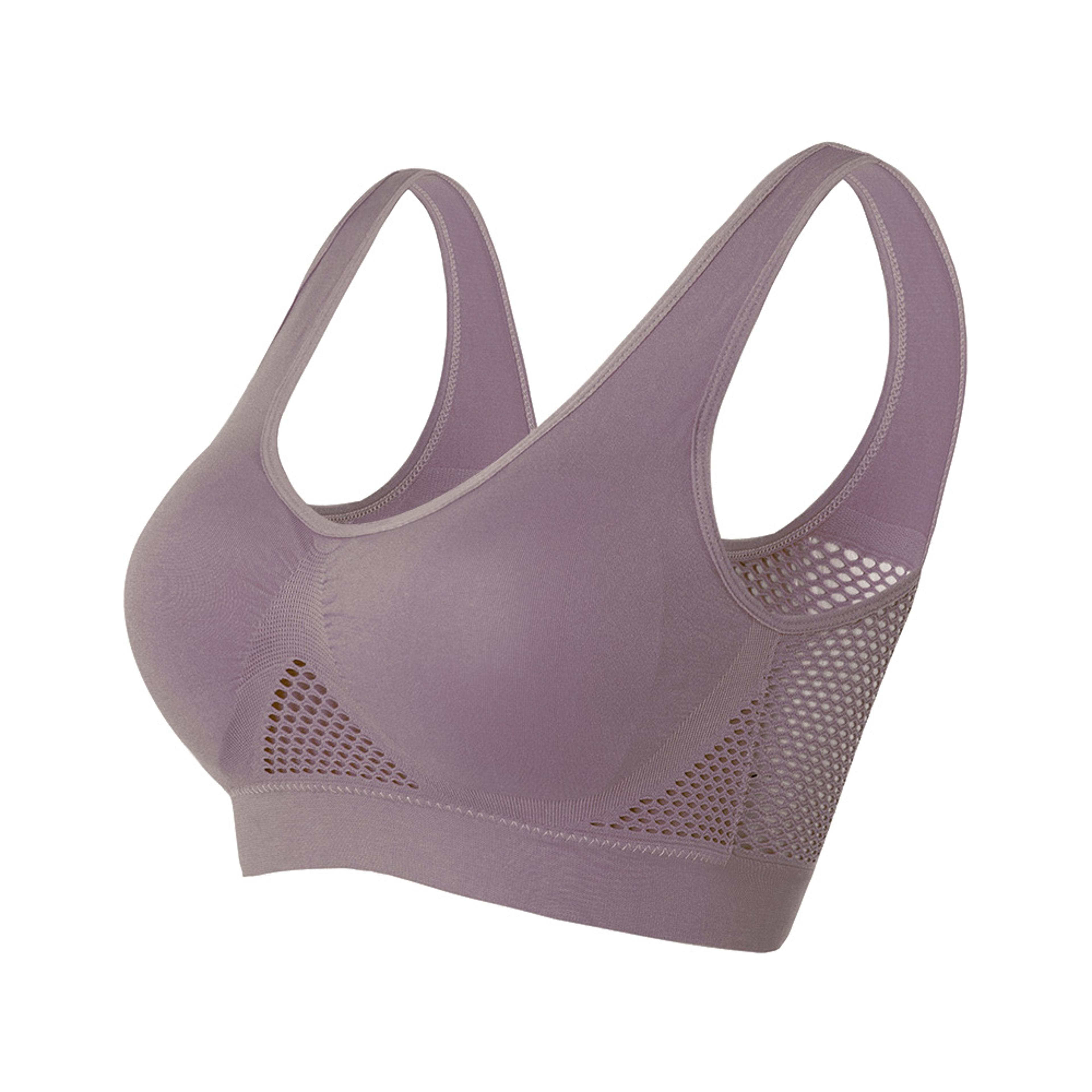 Seamless Wireless Sports Bra With Removable Pads For Yoga Gym And Lounge 3
