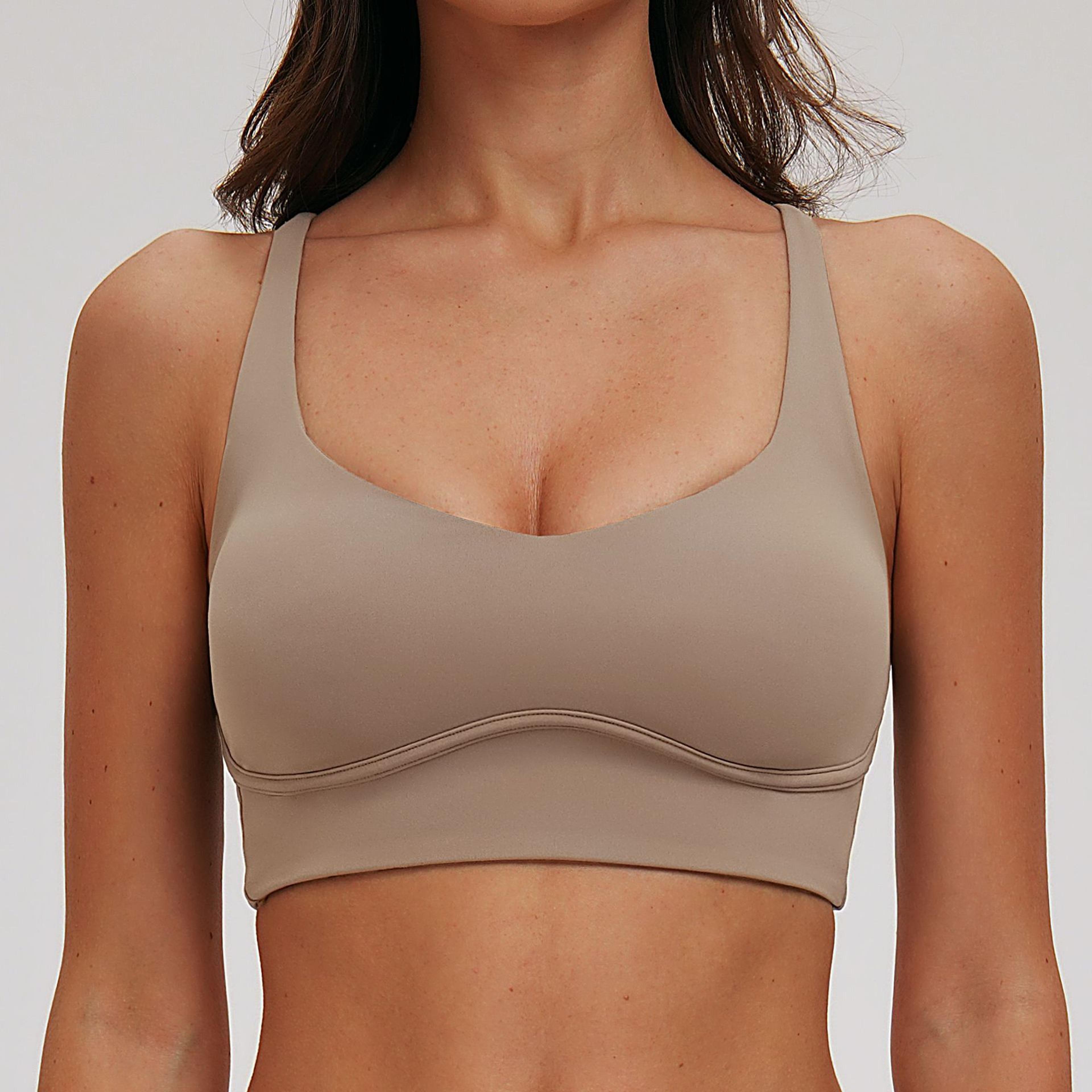 Cross Back Sports Bra For Women Breathable Running Yoga Top 4