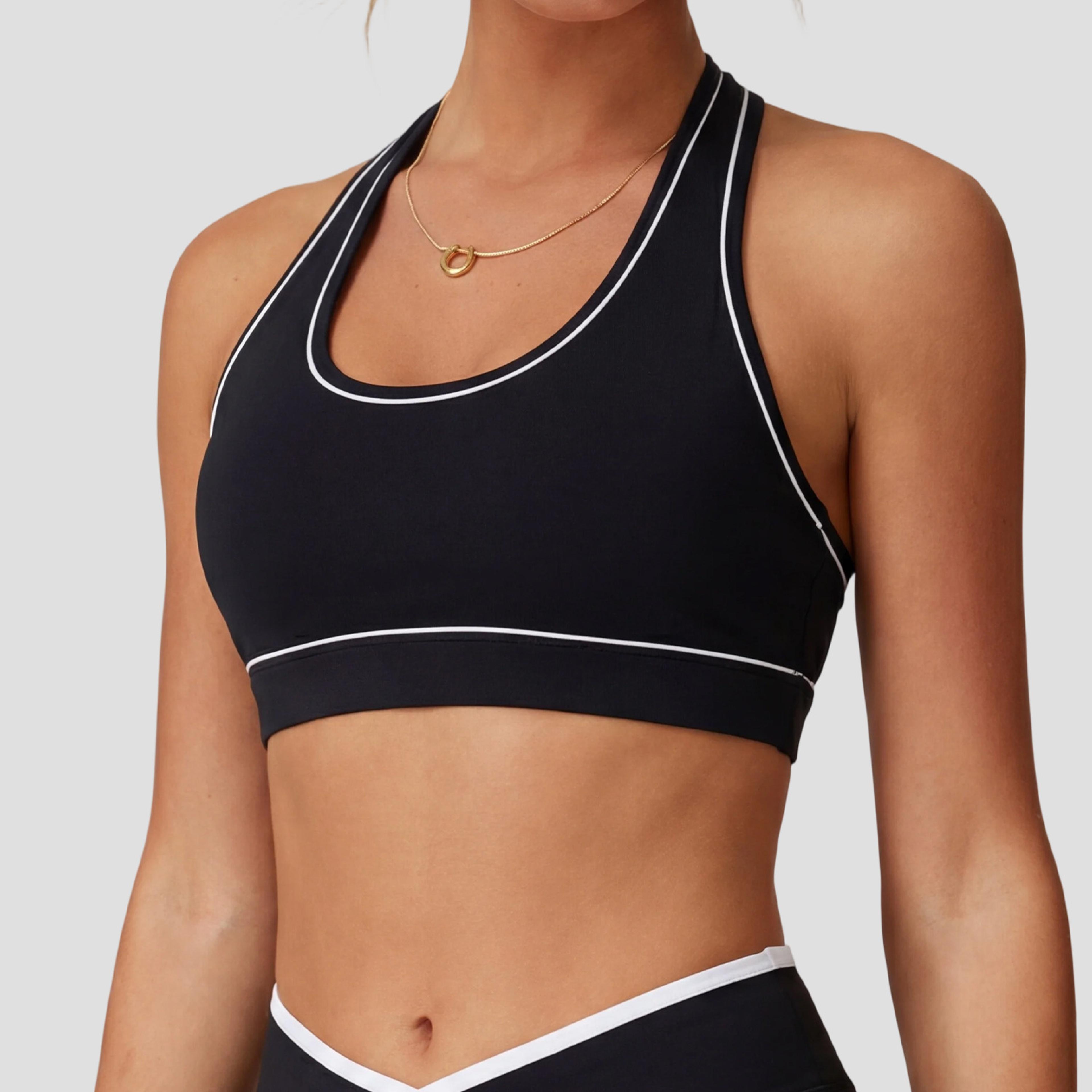 Color Block Push Up Sports Bra For Yoga Running And Gym Workouts 7