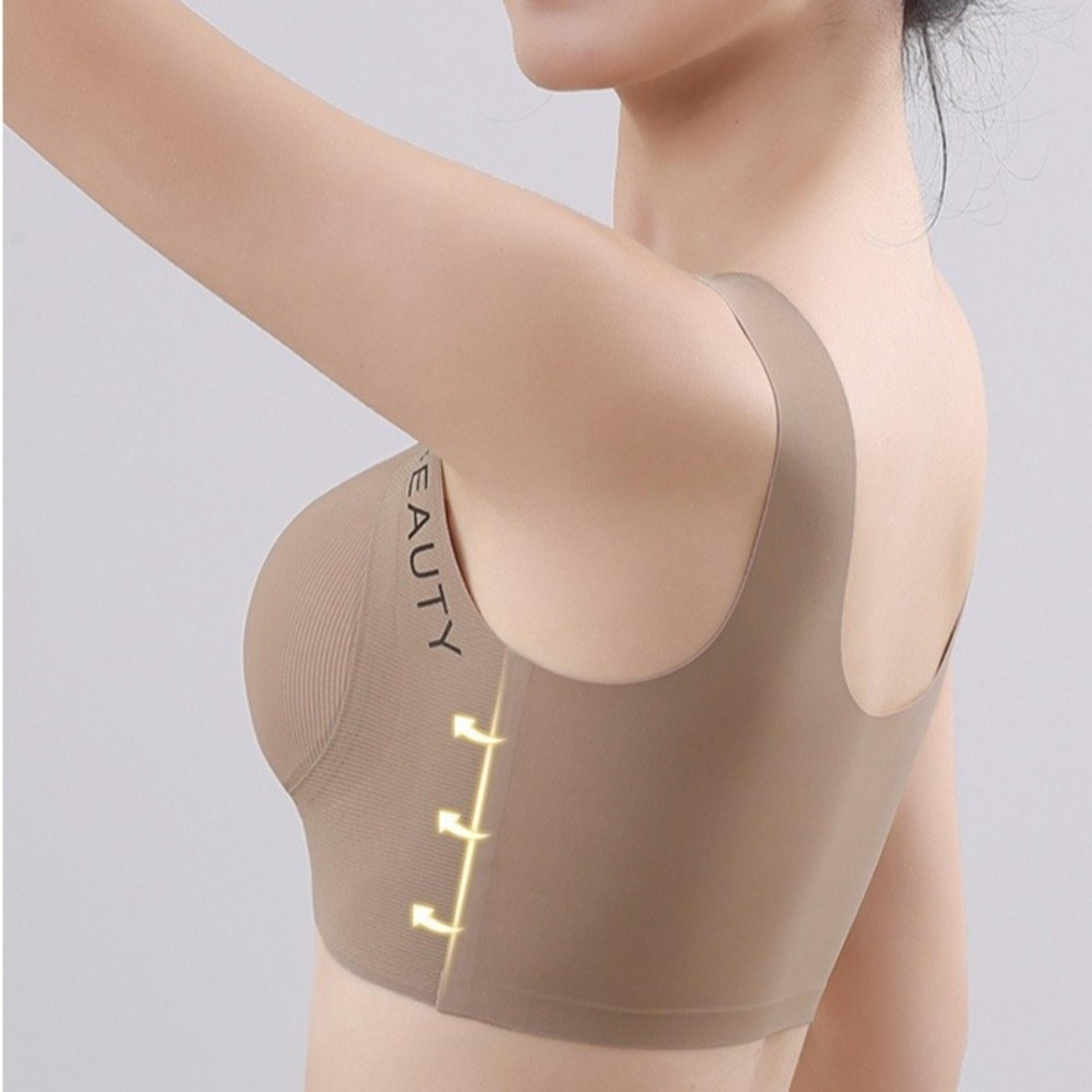 Seamless Wireless Yoga Bra With Shockproof Support And Beautiful Back Design 2