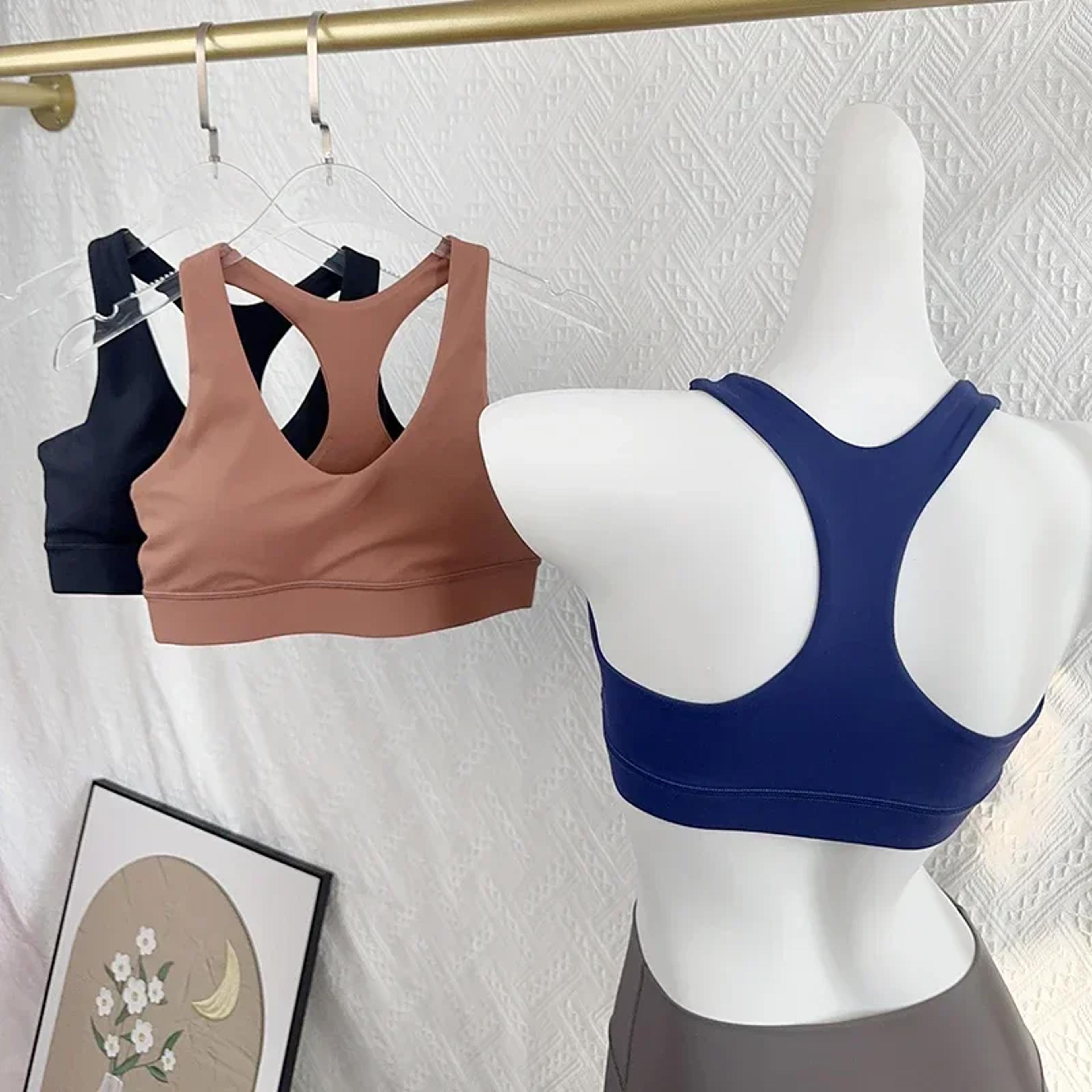 high impact beautiful back yoga sports bra for running and pilates
