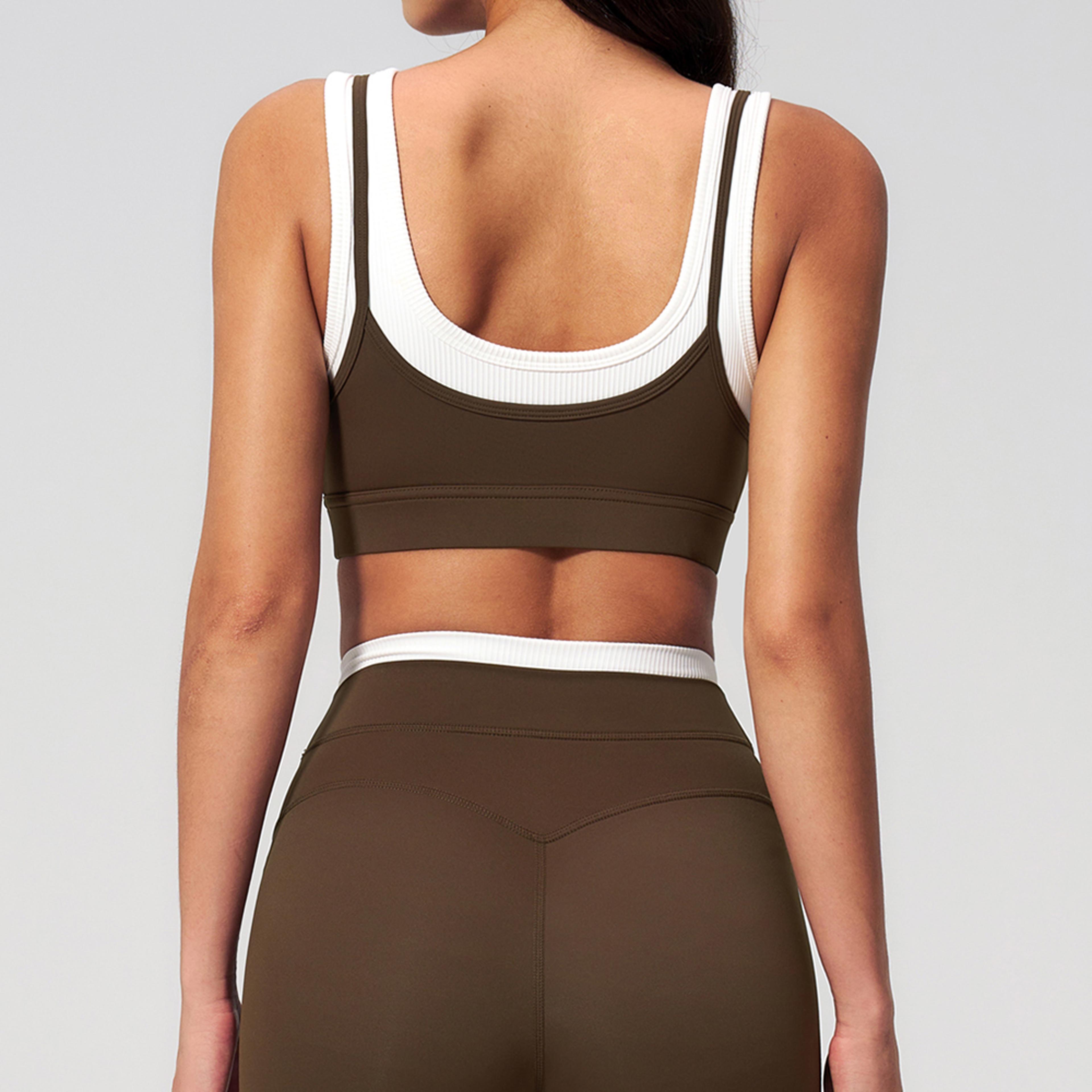 breathable push up sports bra for yoga gym and workouts
