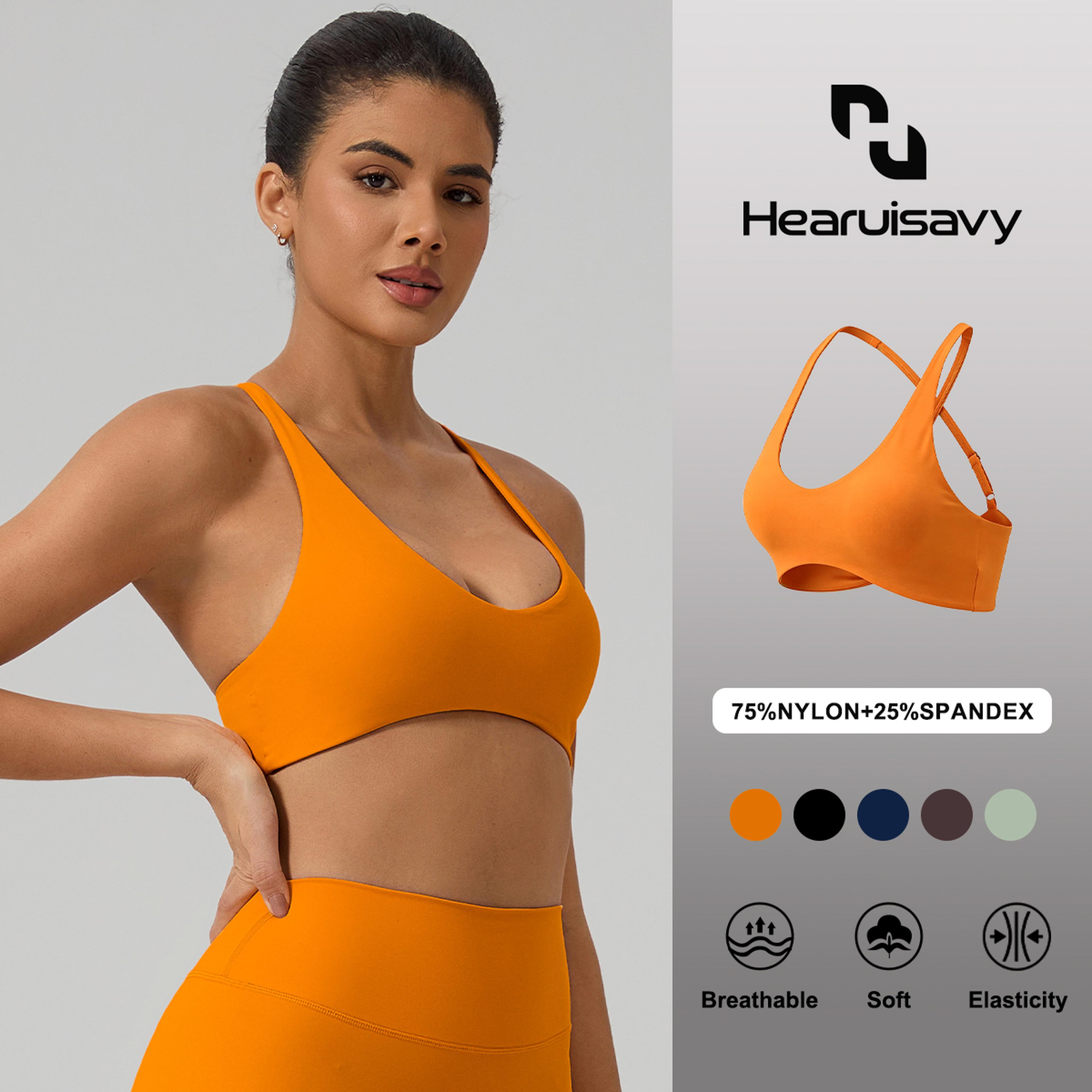 crisscross back sports bra for women quick dry yoga workout top