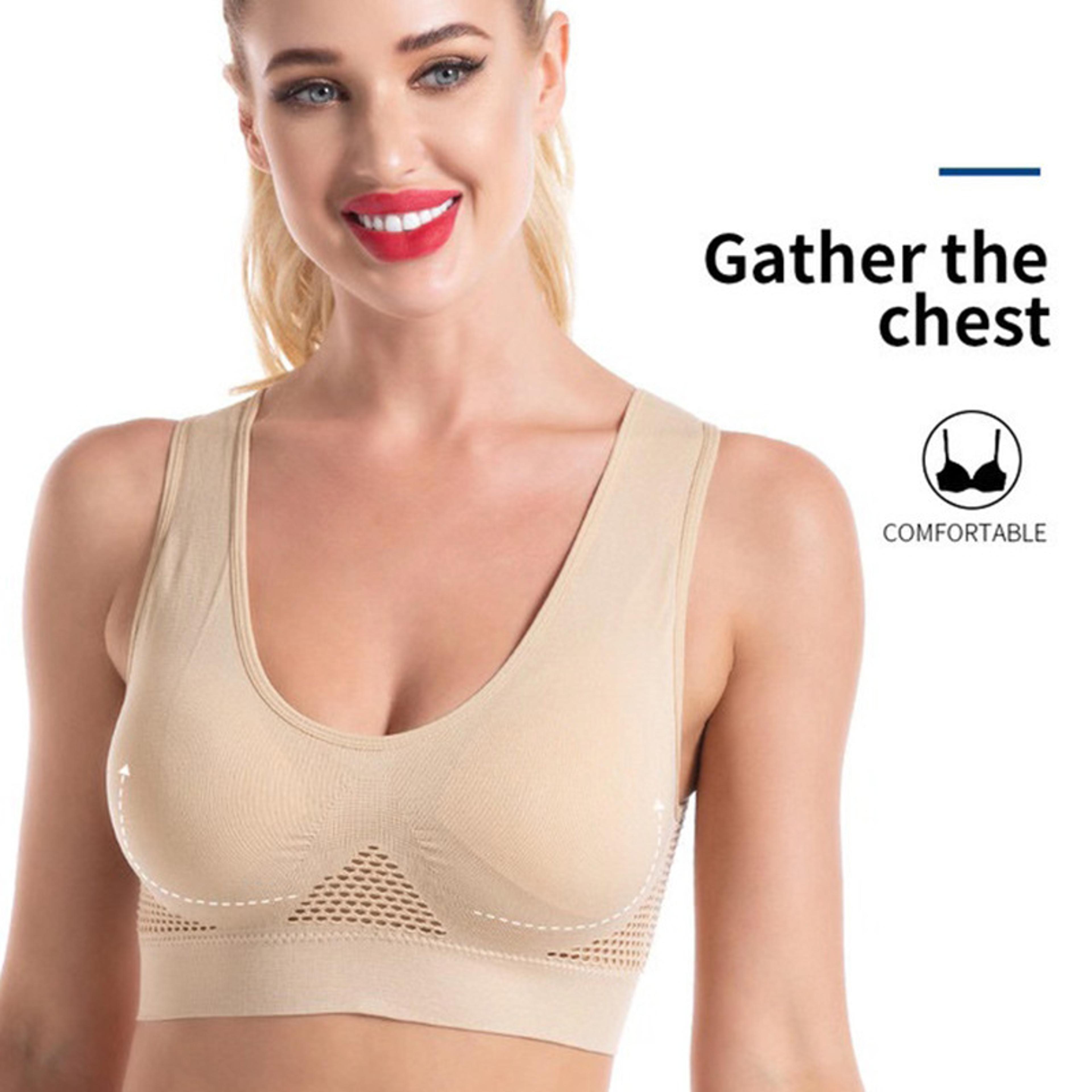 seamless wireless bralette for women breathable cami sports bra