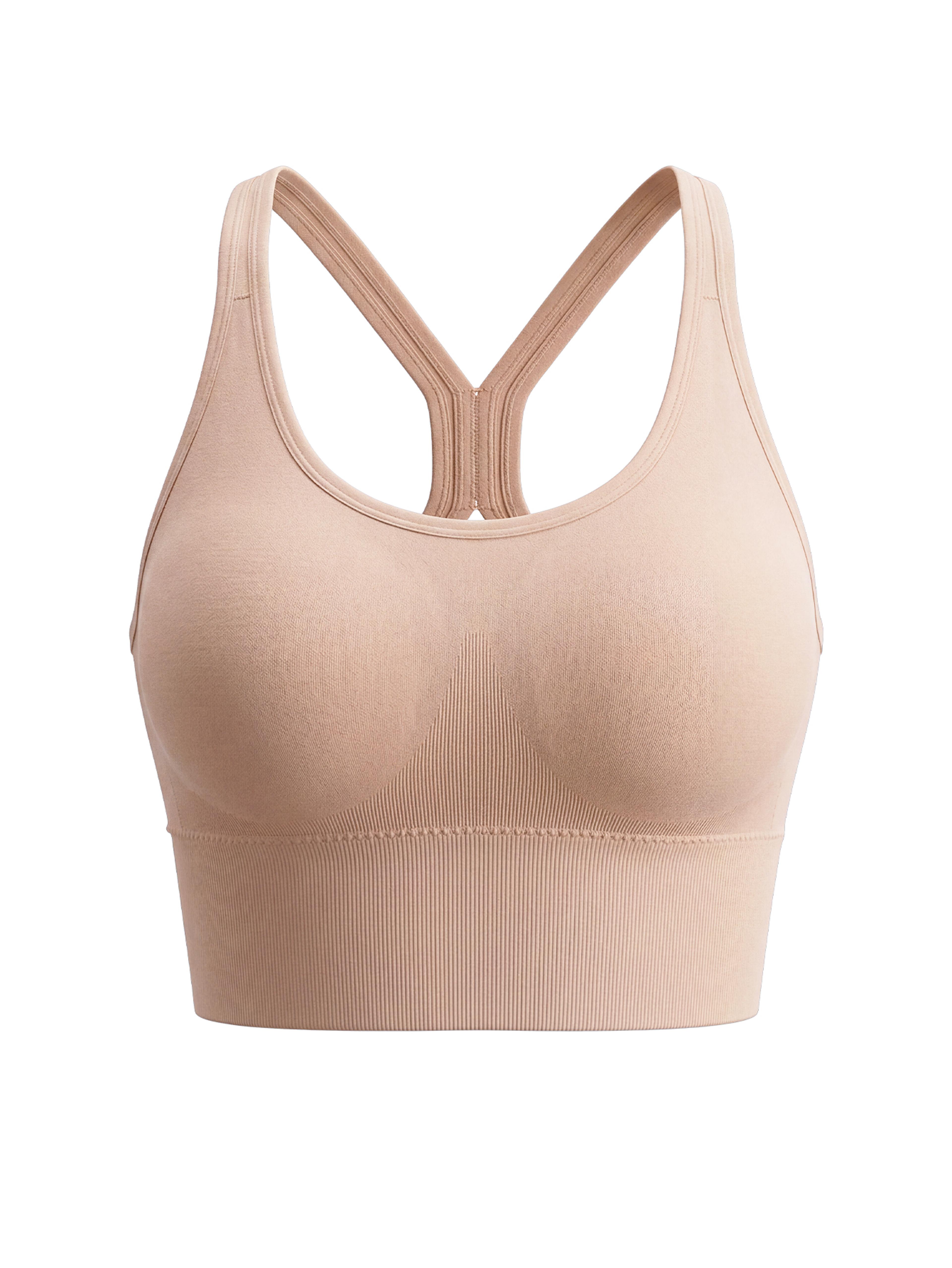 High Support Seamless Sports Bra Wirefree Backless Yoga Gym Crop Top 10