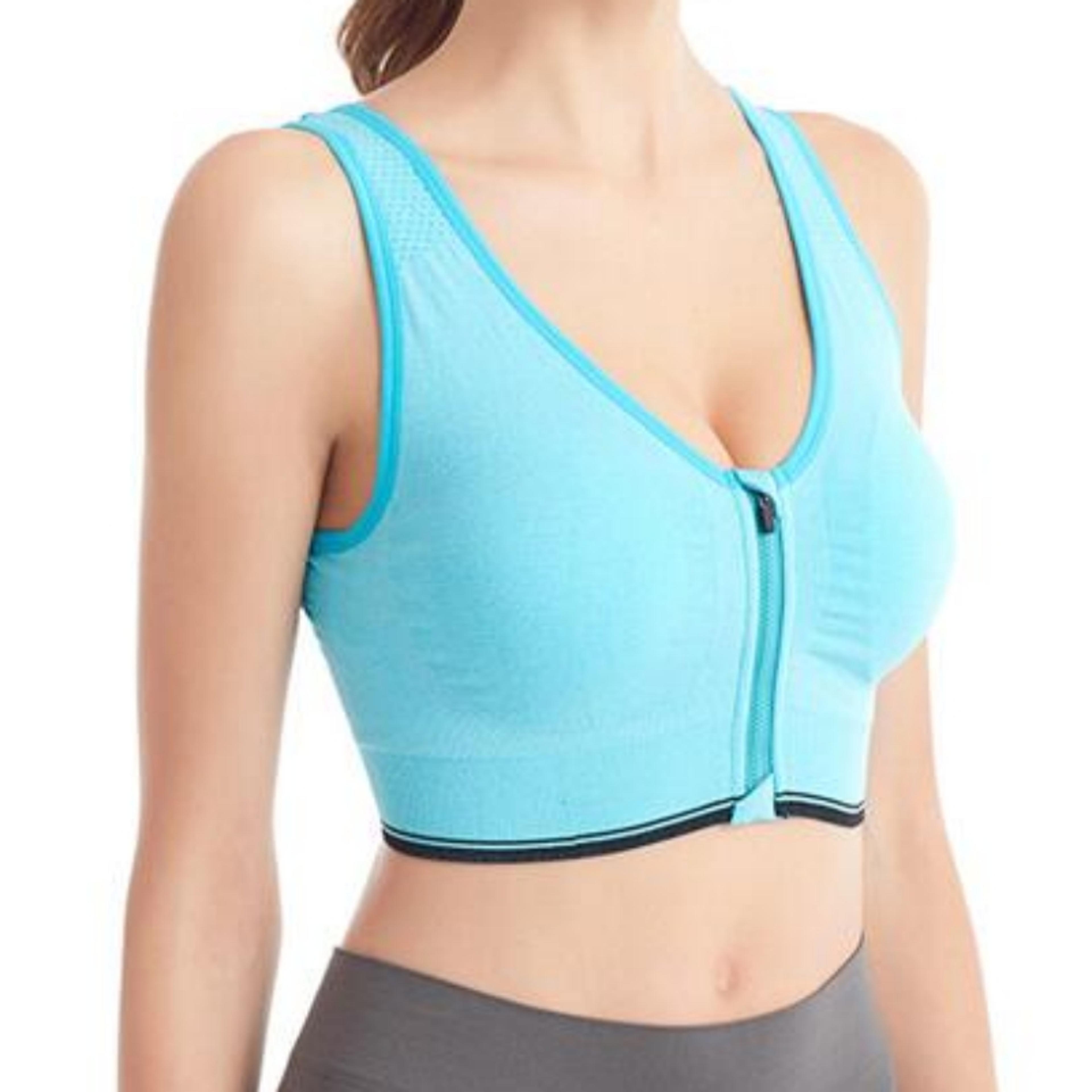 Front Zip Sports Bra For Running Yoga And Everyday Support 2