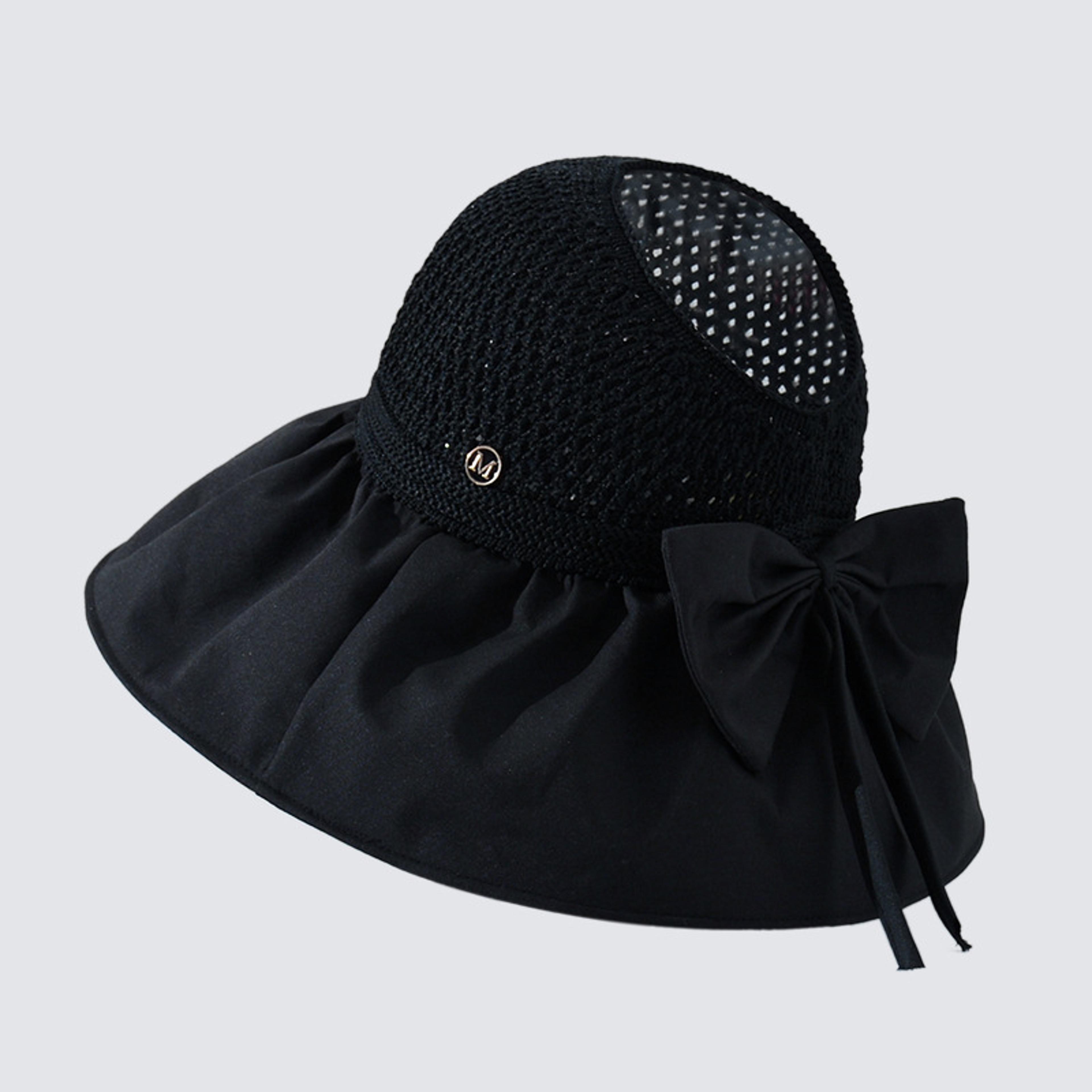 Women Wide Brim Beach Hat Foldable Straw Sun Hat 6